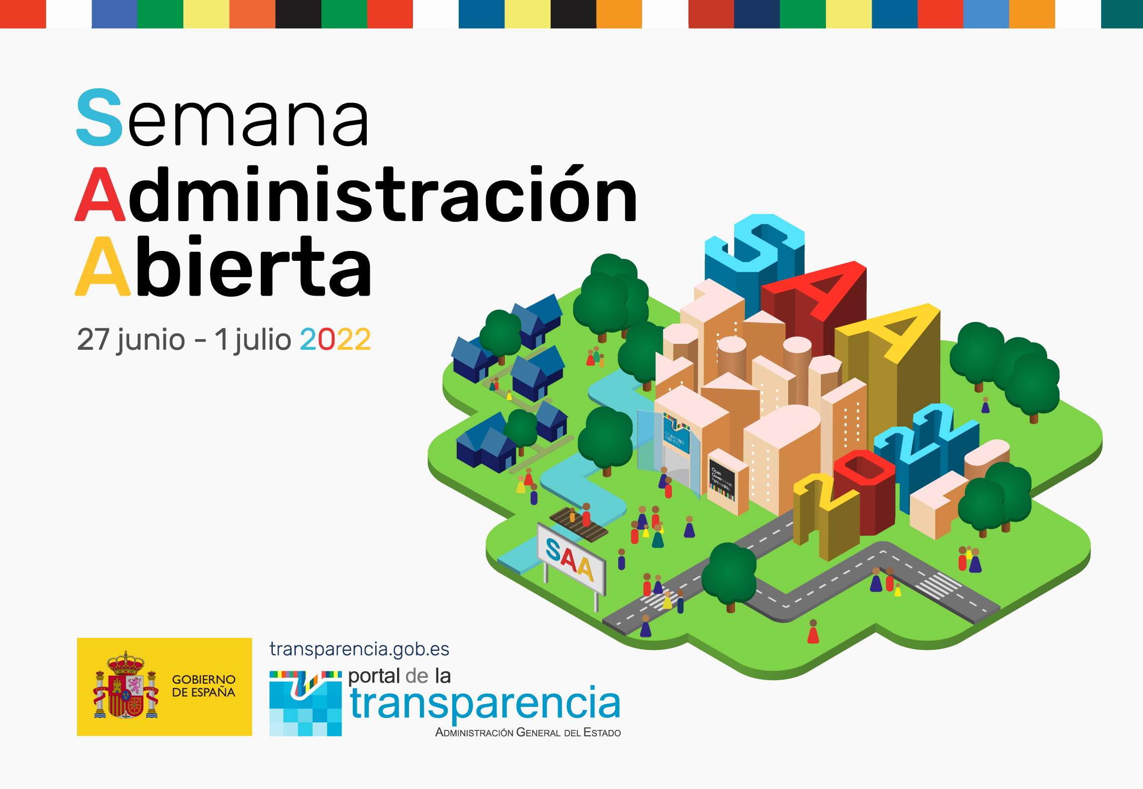 Cartel oficial de la Semana de la Administración abierta 2022