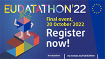 Cartel del evento final del Eudatathon 2022