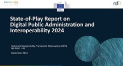 Portada del Informe sobre el estado de la Administración Pública Digital y la Interoperabilidad 2024