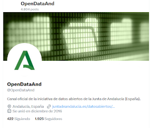 Cabecera cuenta de Twitter de OpenDataAnd