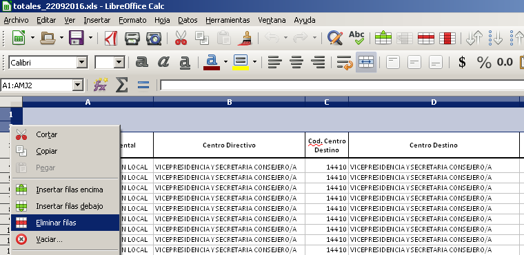 LibreOffice Calc