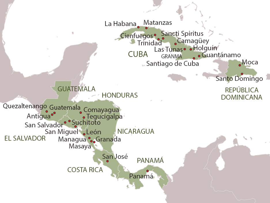 Actuaciones por ámbito geográfico [ AMÉRICA CENTRAL ]