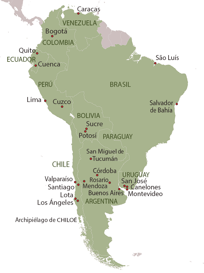 Actuaciones por ámbito geográfico [ AMÉRICA del SUR ]