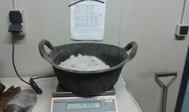 Weighing of aggregate