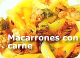 Macarrones con carne