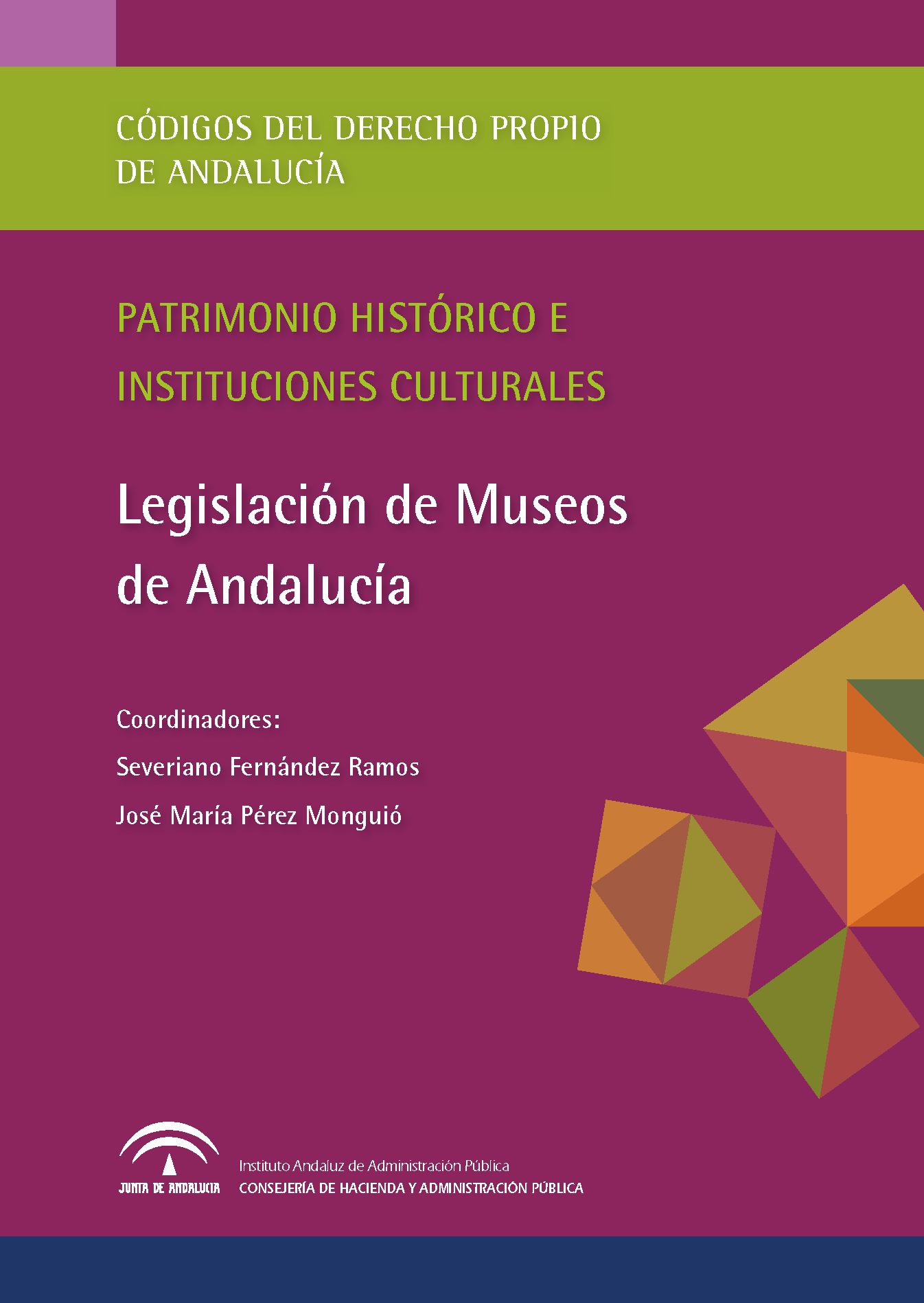 Portada de la publicación "Legislación de Museos de Andalucía"