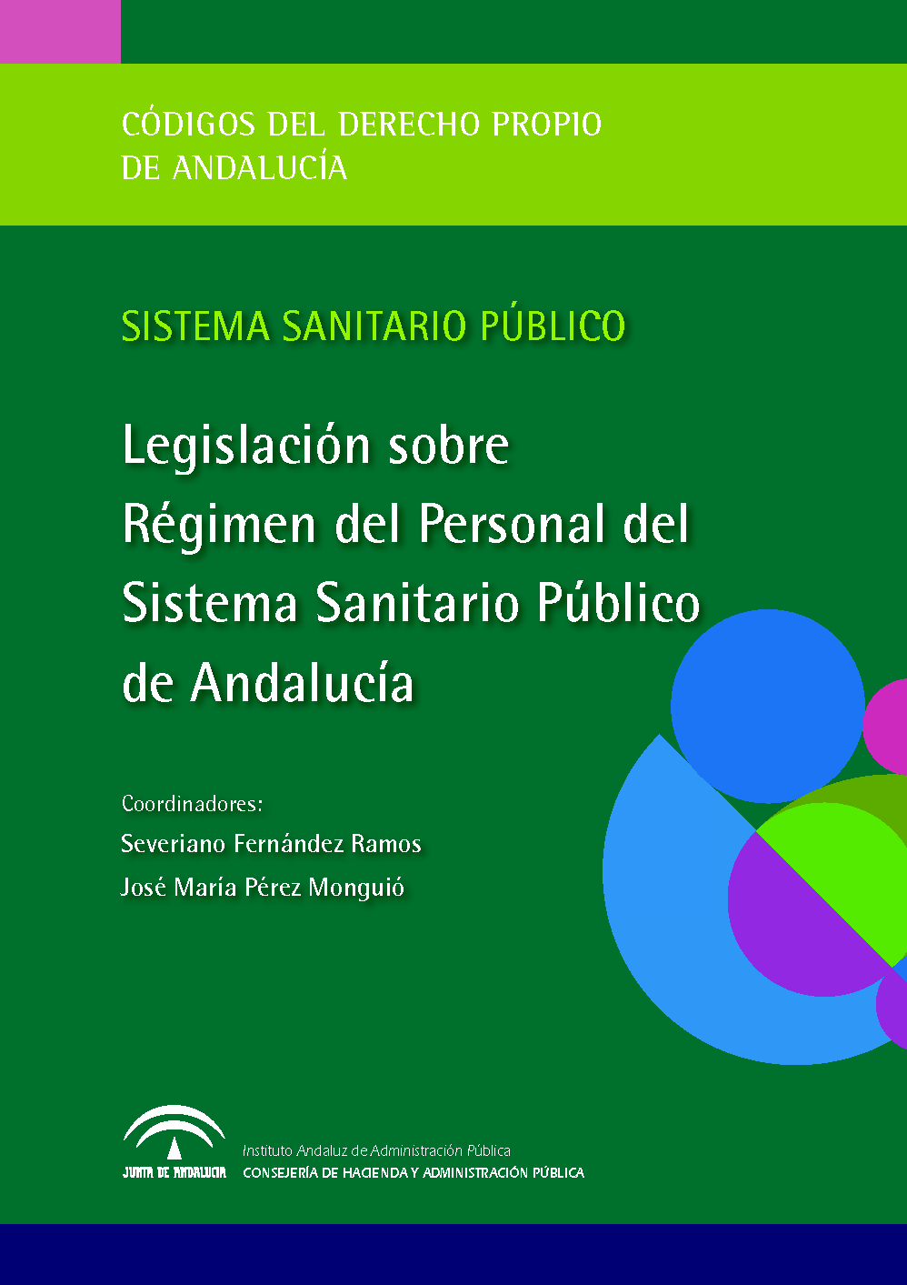 Portada de la publicación "Legislación sobre Régimen del Personal del Sistema Sanitario Público de Andalucía"