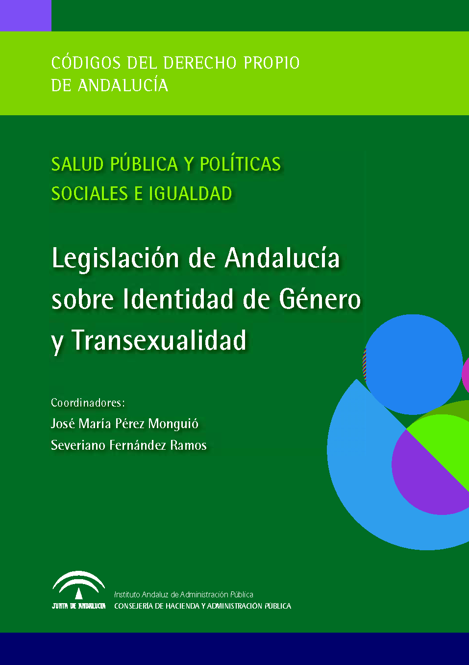 Portada de la publicación "Legislación en Andalucía sobre Identidad de Género y Transexualidad"