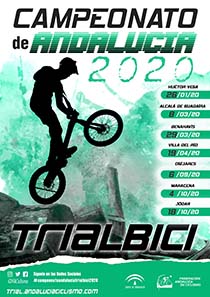 Cartel del Campeonato de Andalucía Trialbici 2020