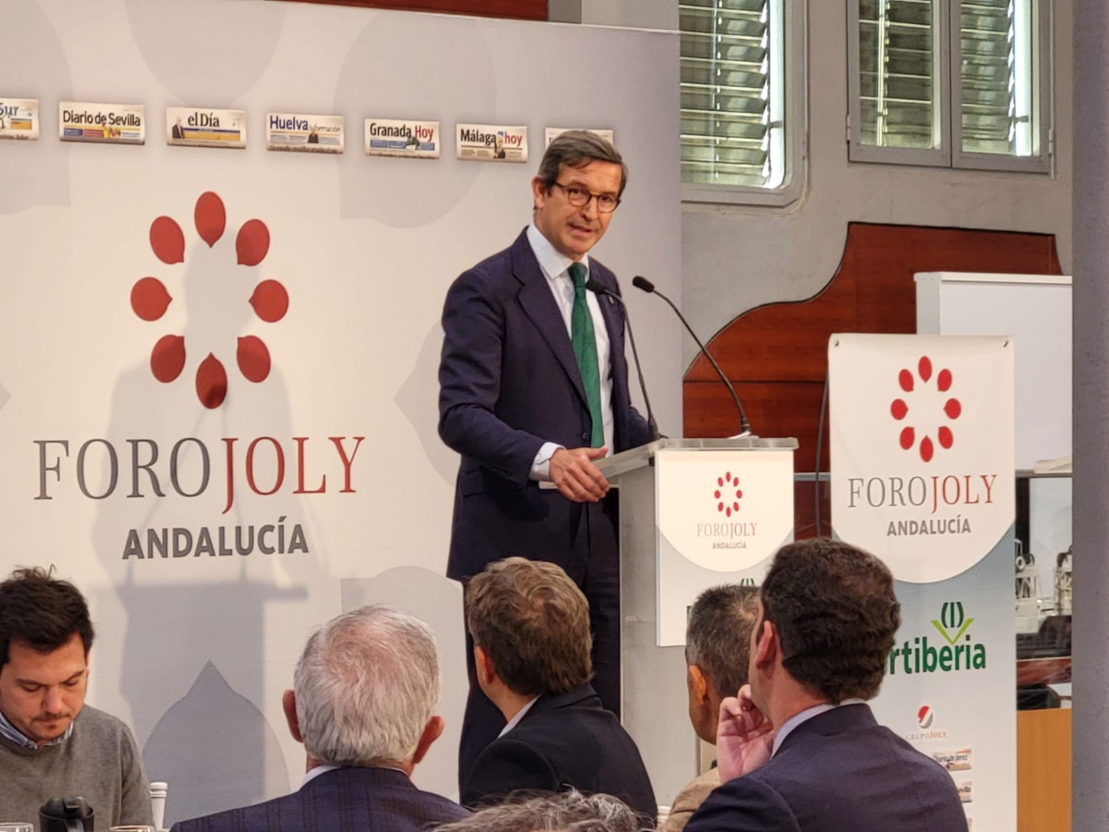 El consejero de Política Industrial y Energía, Jorge Paradela, en el Foro Joly en Huelva.