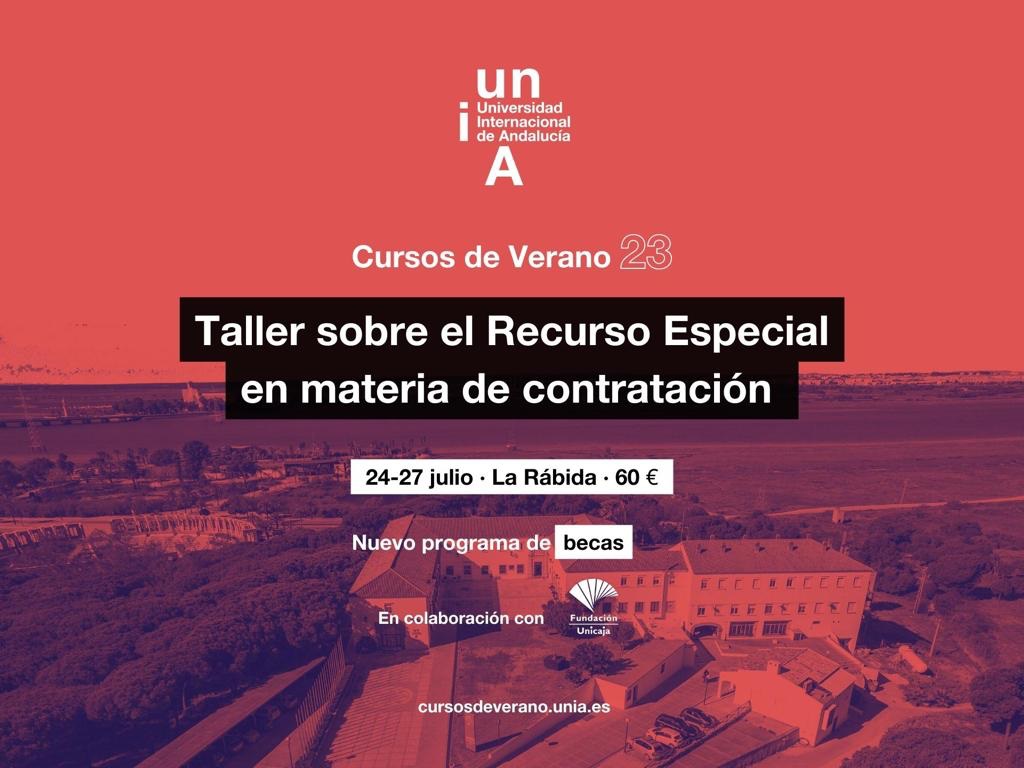 Cartel Taller sobre el Recurso Especial en Materia de Contratación