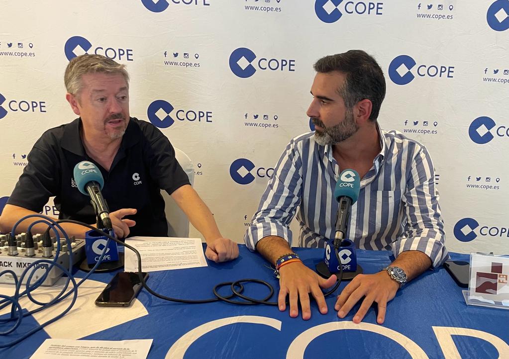 El consejero Ramón Fernández-Pacheco, durante la entrevista en COPE Almería.