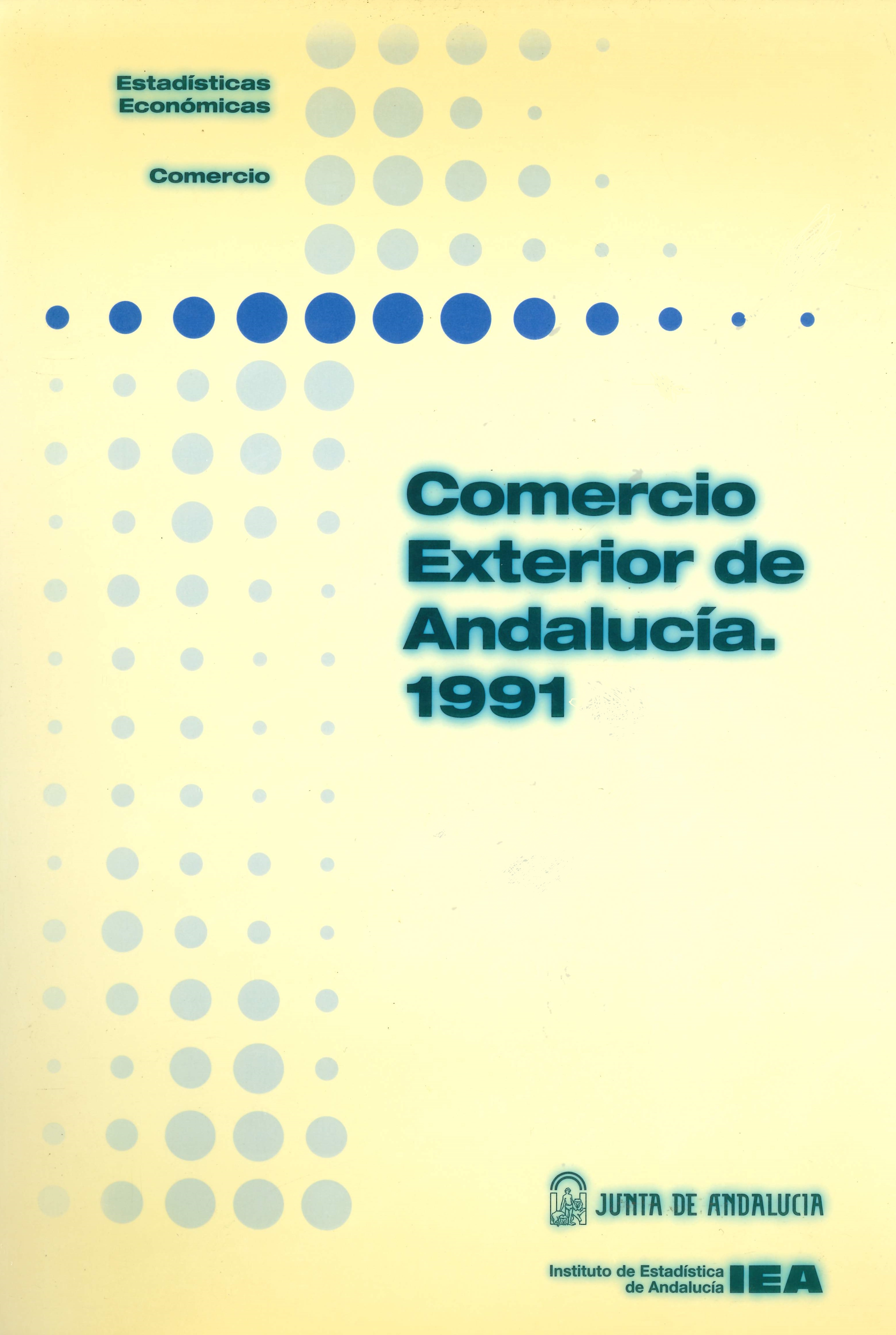 Imagen representativa de la publicación Comercio exterior de Andalucía 1991