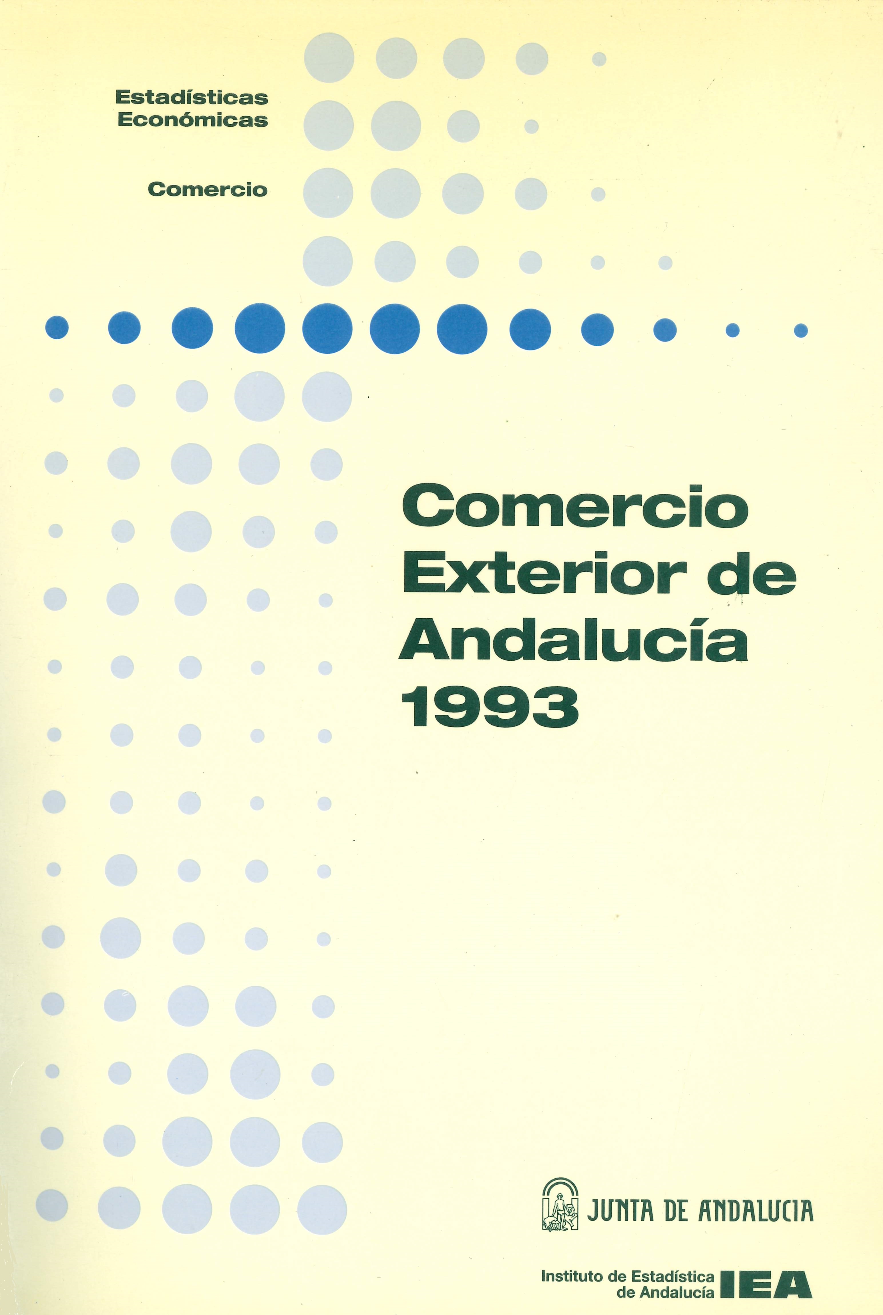 Imagen representativa de la publicación Comercio exterior de Andalucía 1993