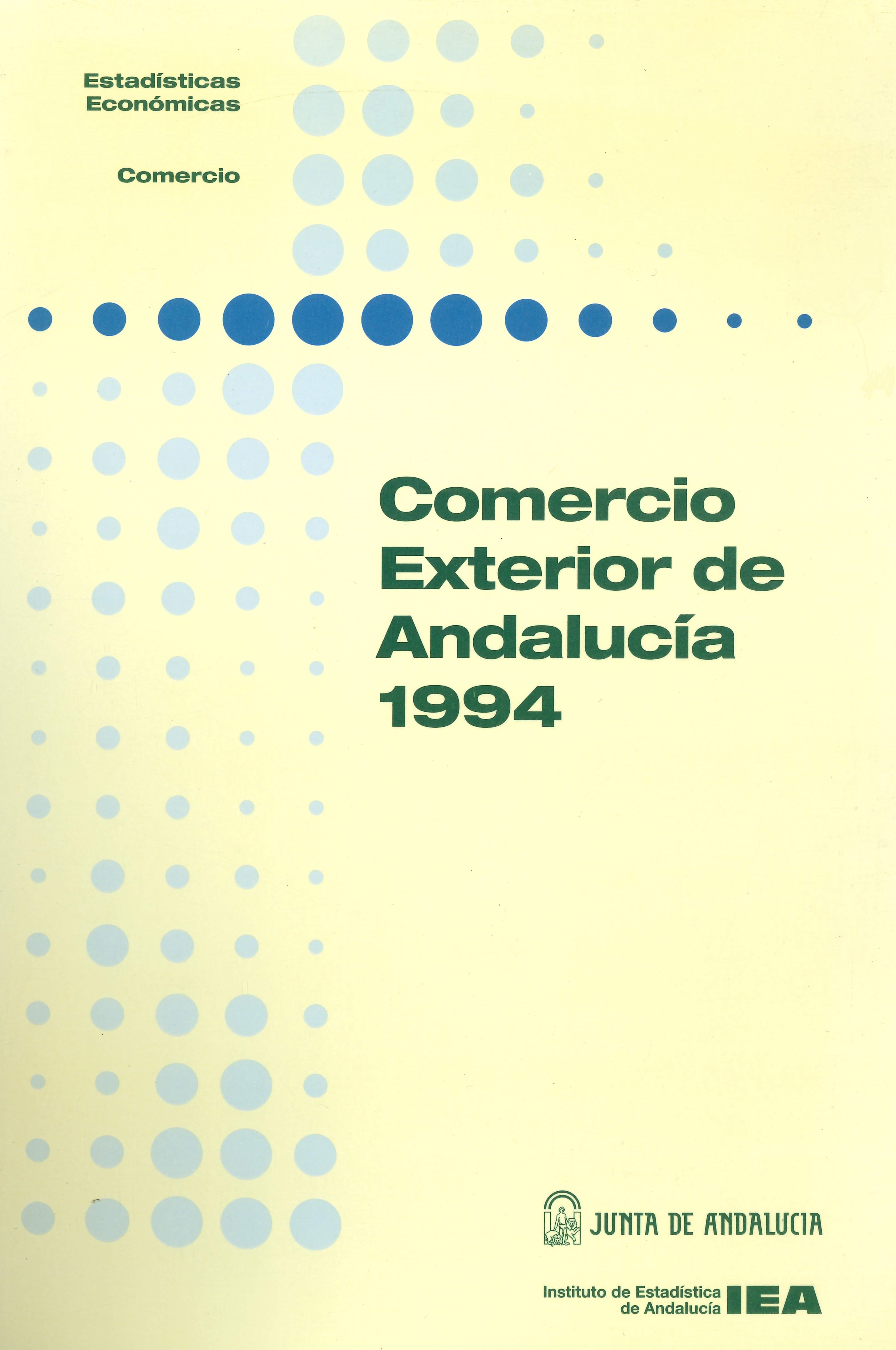 Imagen representativa de la publicación Comercio exterior de Andalucía 1994