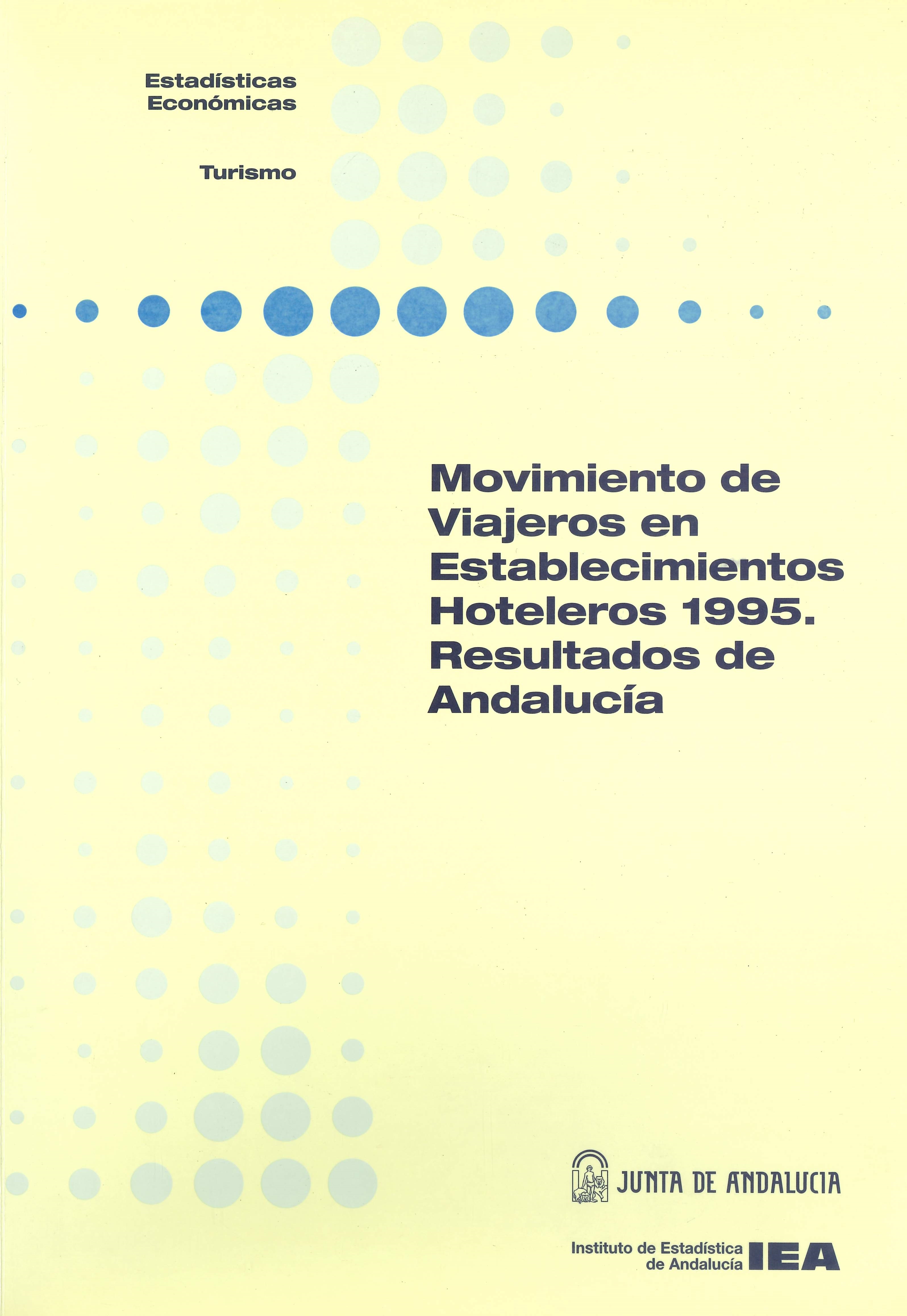 Imagen representativa de la publicación Movimiento de viajeros en establecimientos hoteleros 1995: resultados de Andalucía