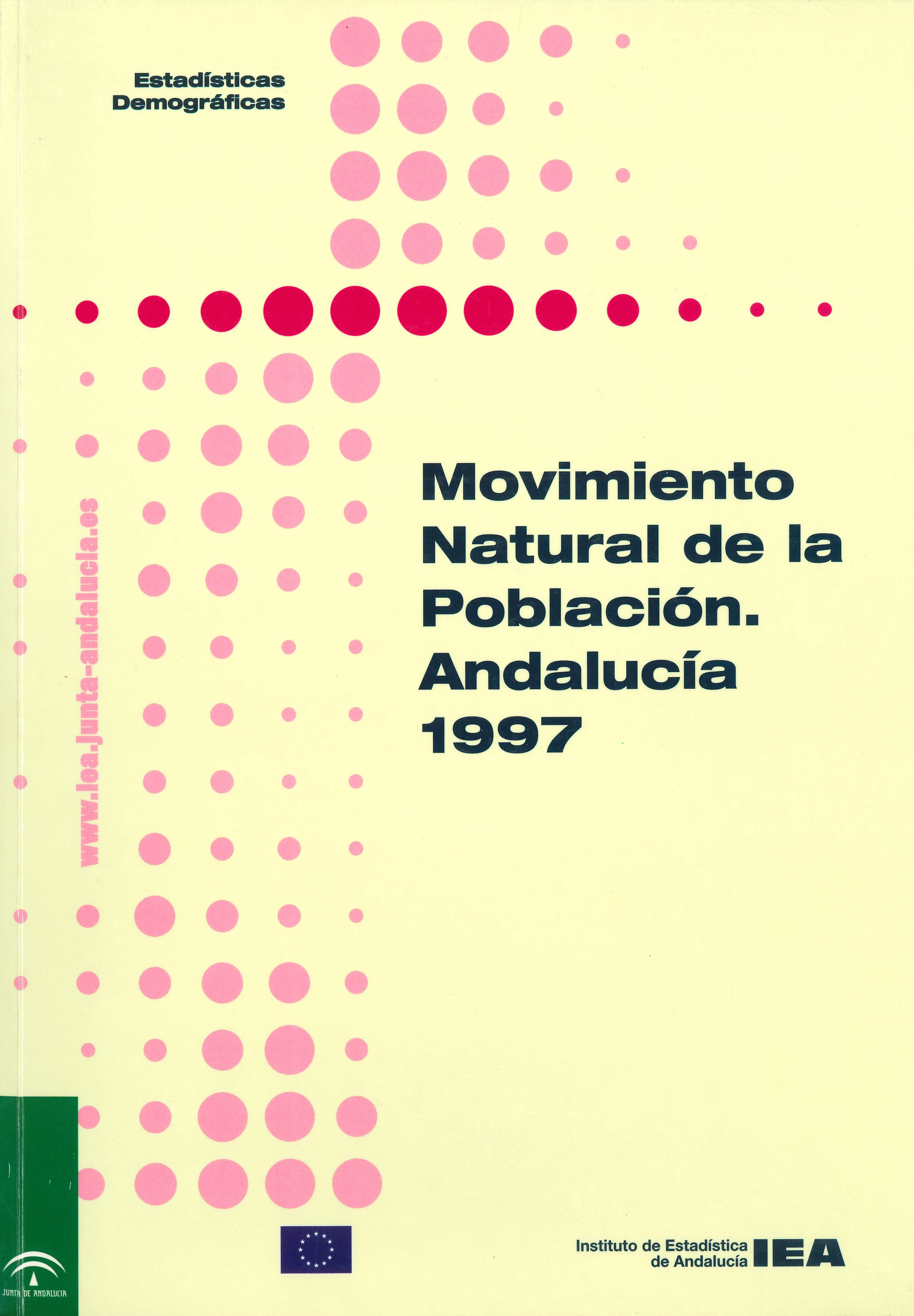 Imagen representativa de la publicación Movimiento natural de la población: Andalucía 1997