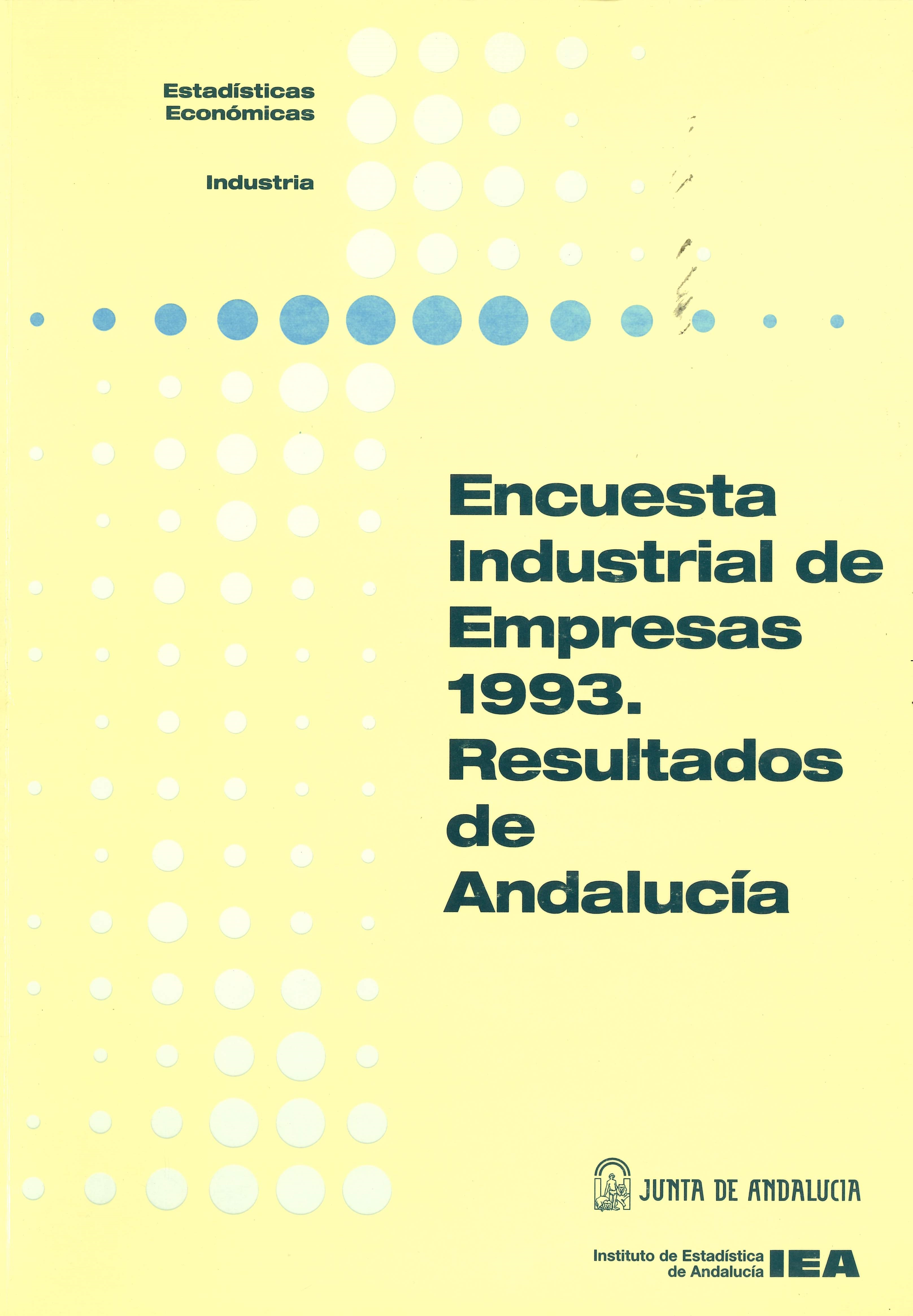 Imagen representativa de la publicación Encuesta industrial de empresas 1993: resultados de Andalucía