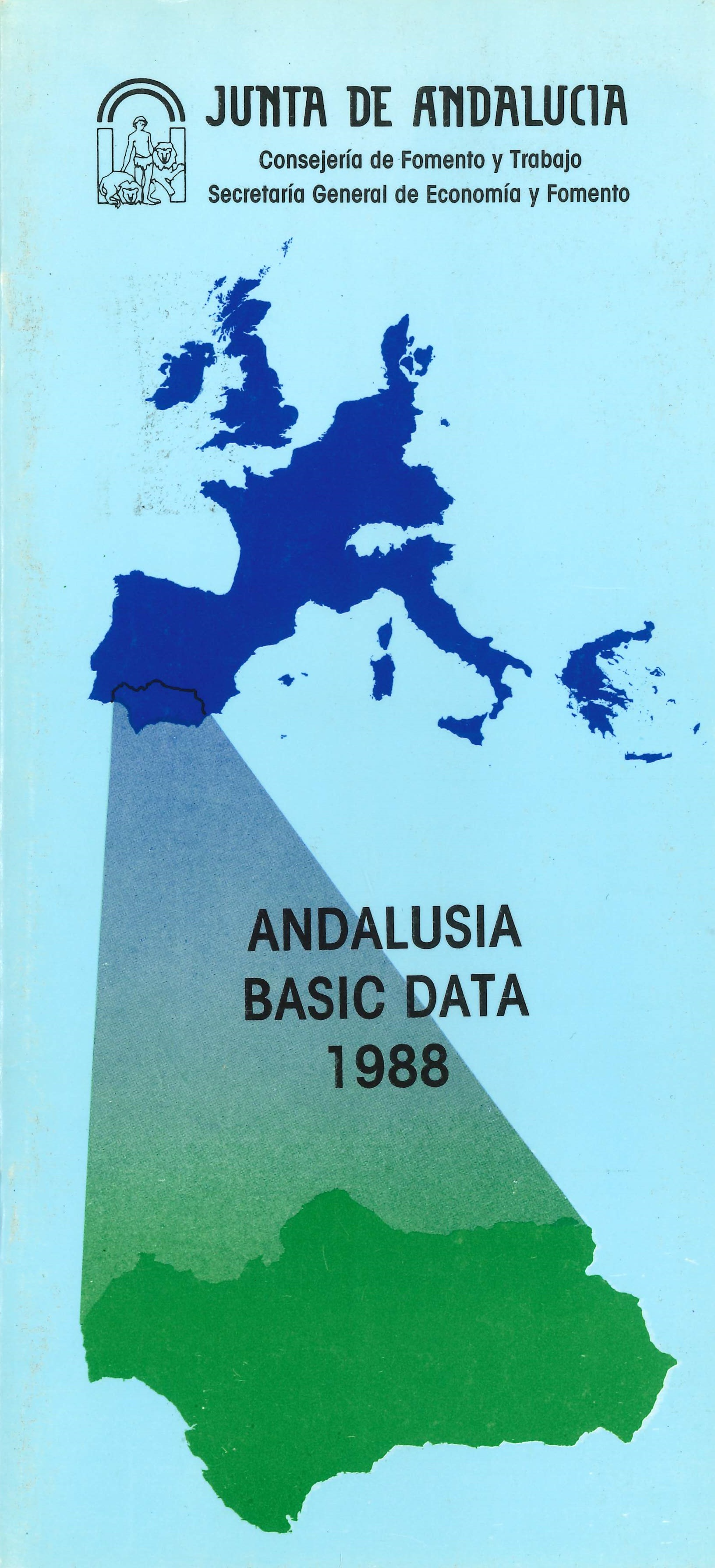 Imagen representativa de la publicación Andalusia: basic data 1988