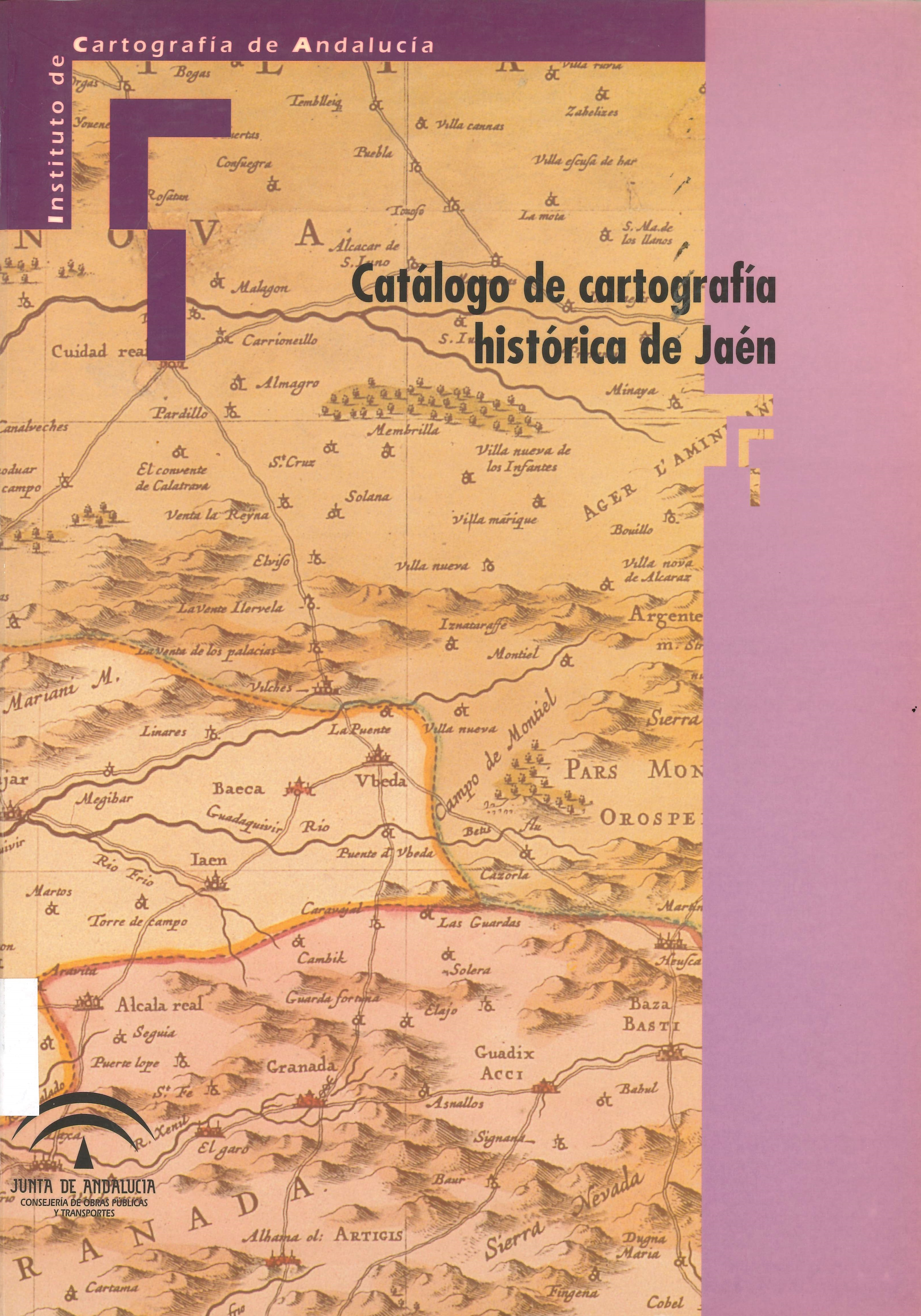 Imagen representativa de la publicación Catálogo de cartografía histórica de Jaén