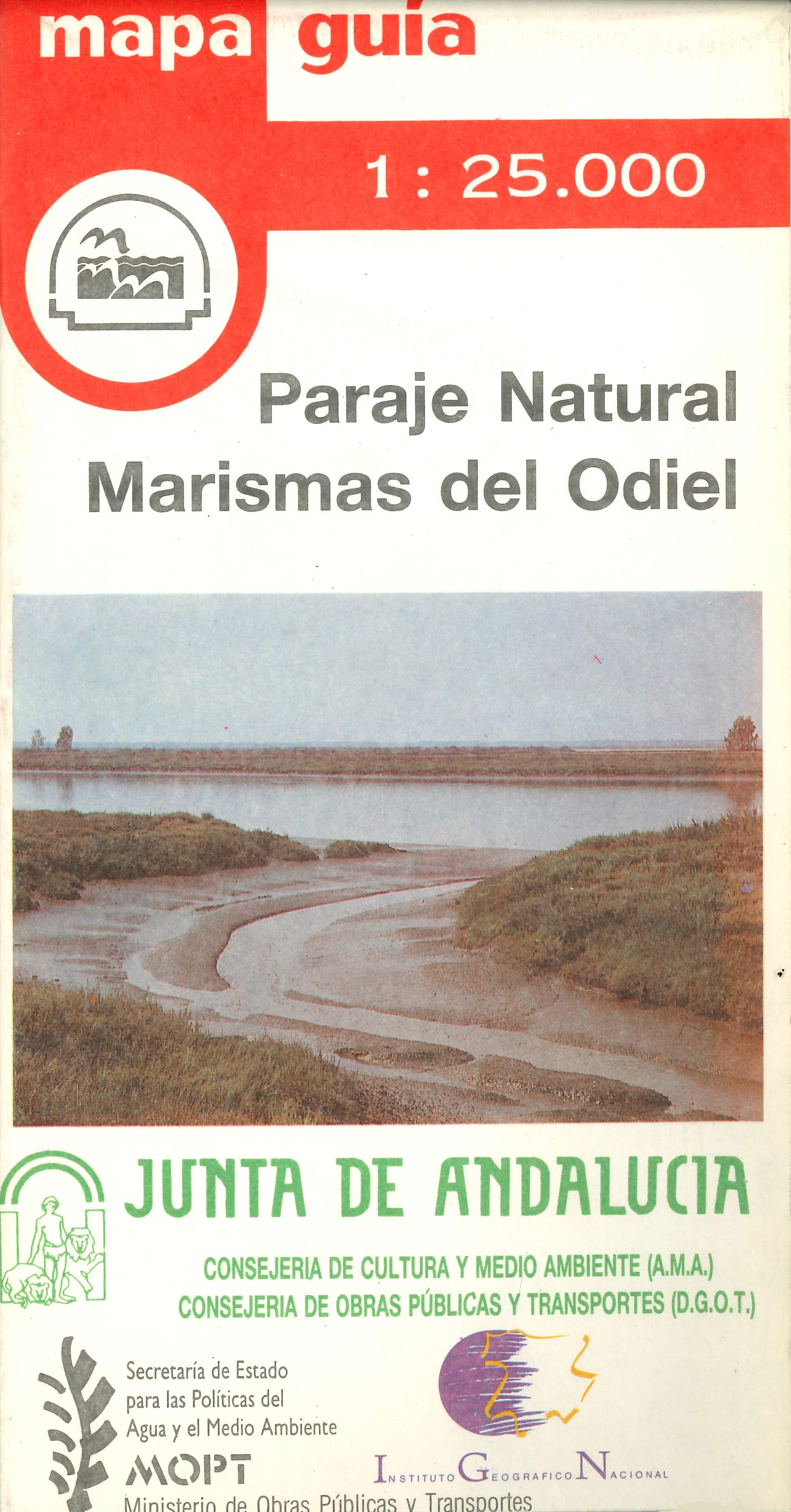 Imagen representativa del mapa Paraje Natural Marismas del Odiel: mapa-guía, escala 1:25.000_1992