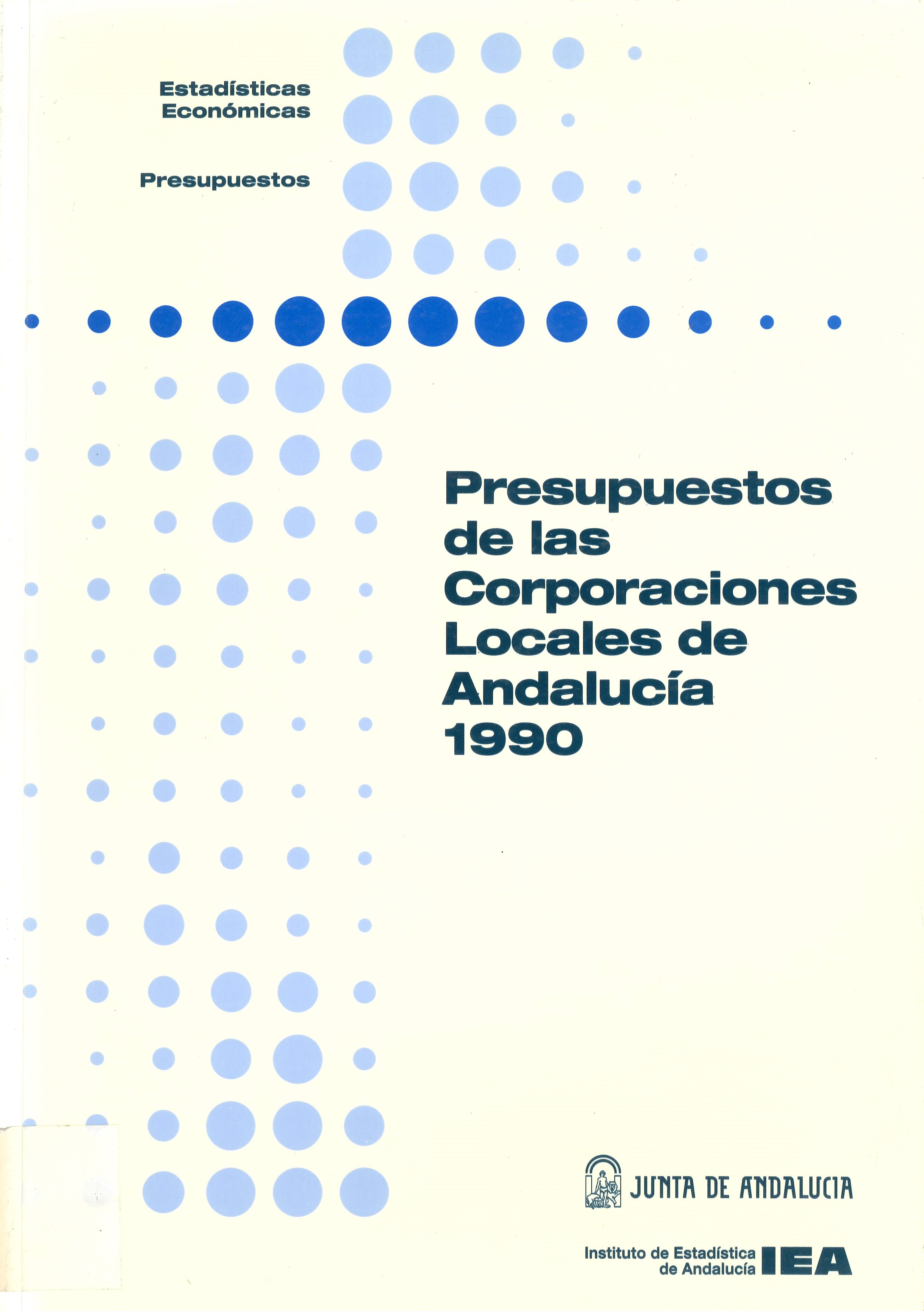 Imagen representativa de la publicación Presupuestos de las corporaciones locales de Andalucía 1990