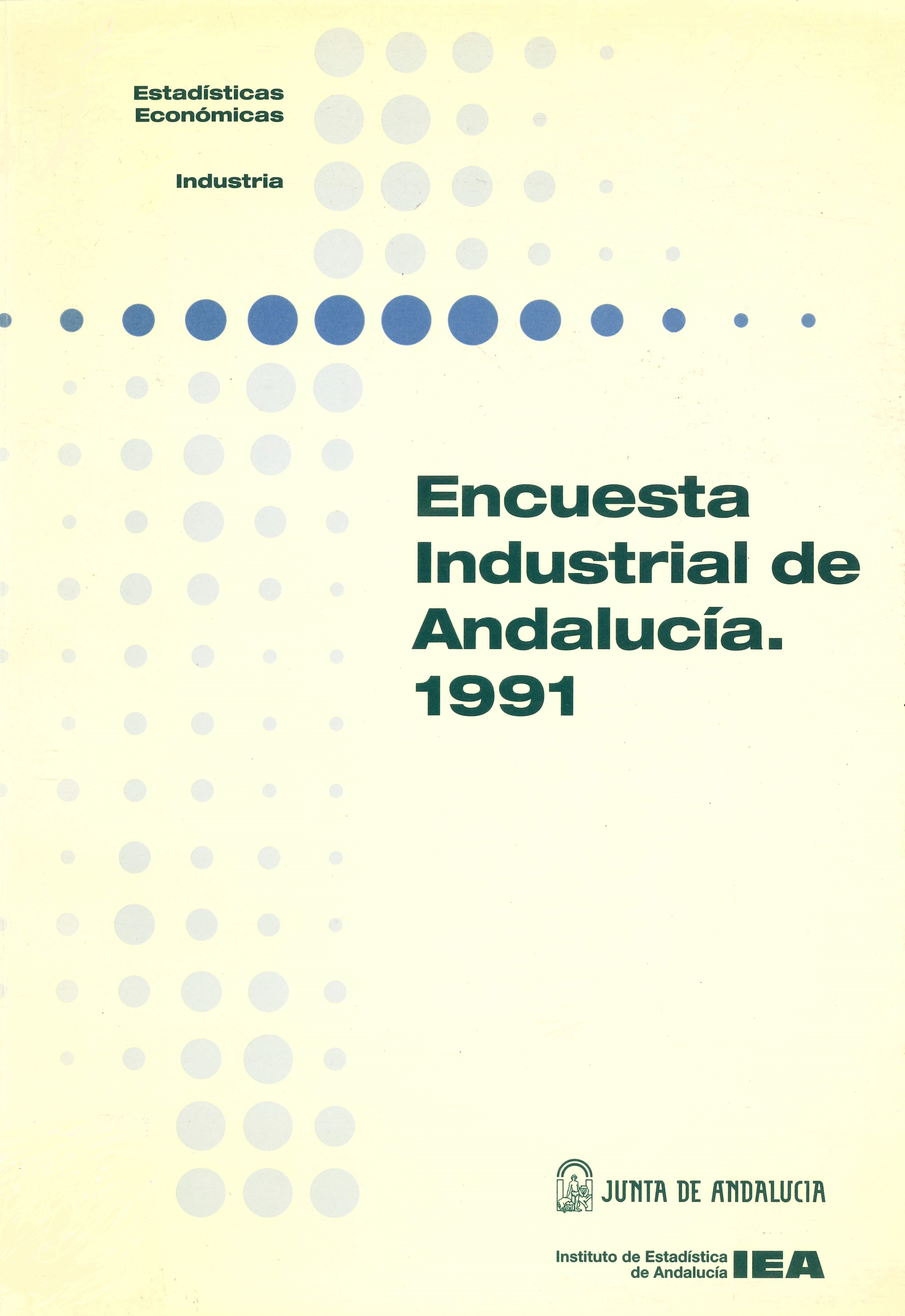 Imagen representativa de la publicación Encuesta industrial de Andalucía 1991