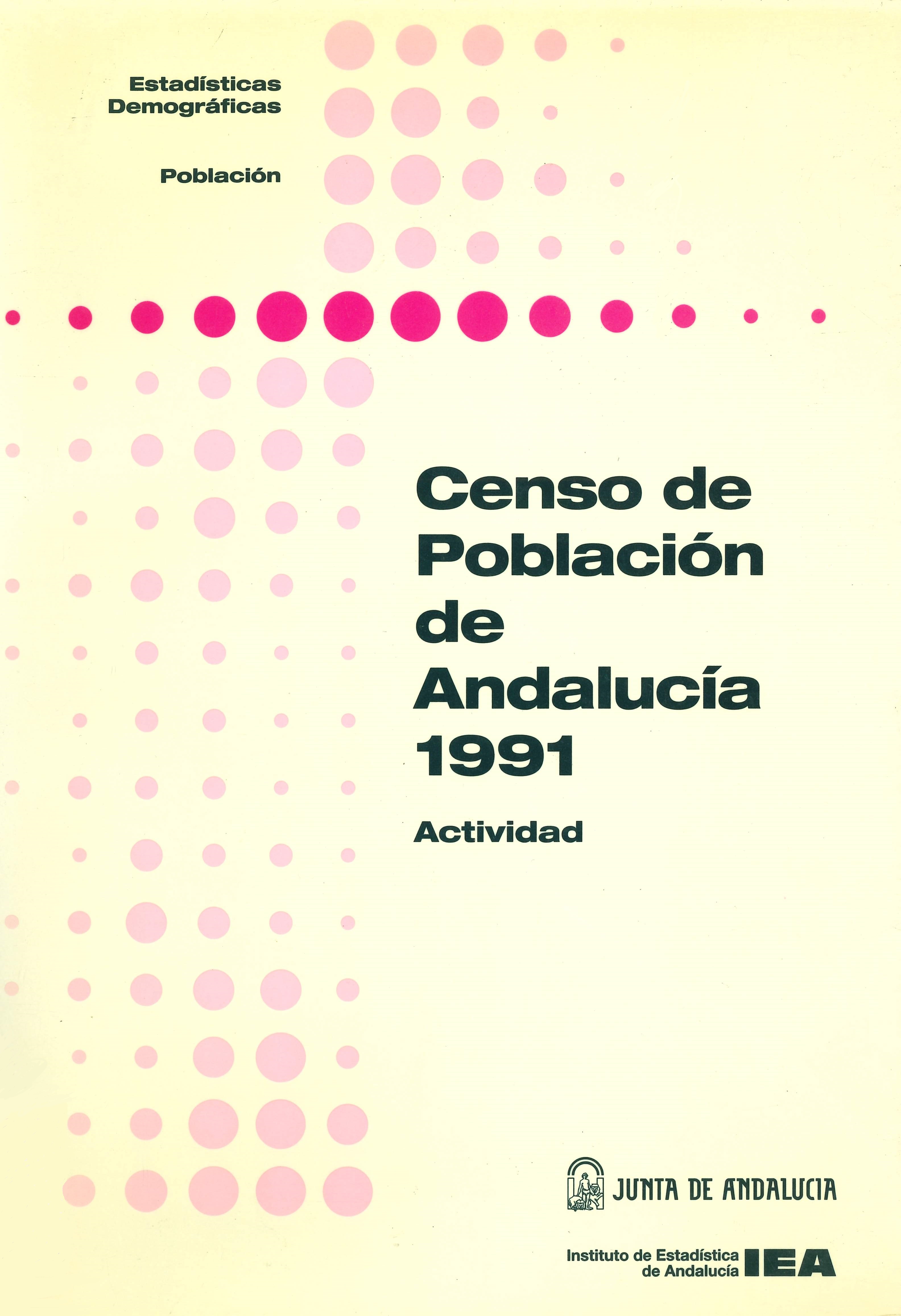 Imagen representativa de la publicación Censo de población de Andalucía: actividad