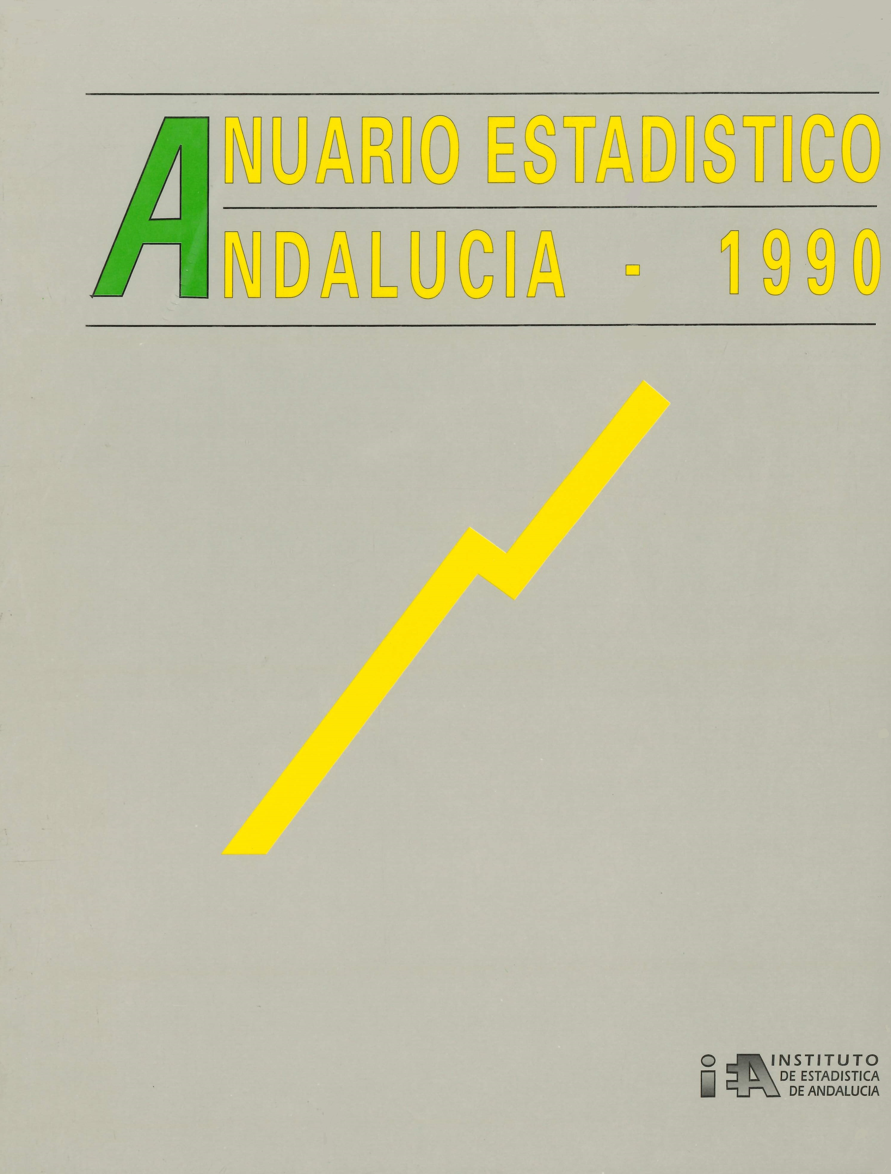 Imagen representativa de la publicación Anuario estadístico de Andalucía 1990