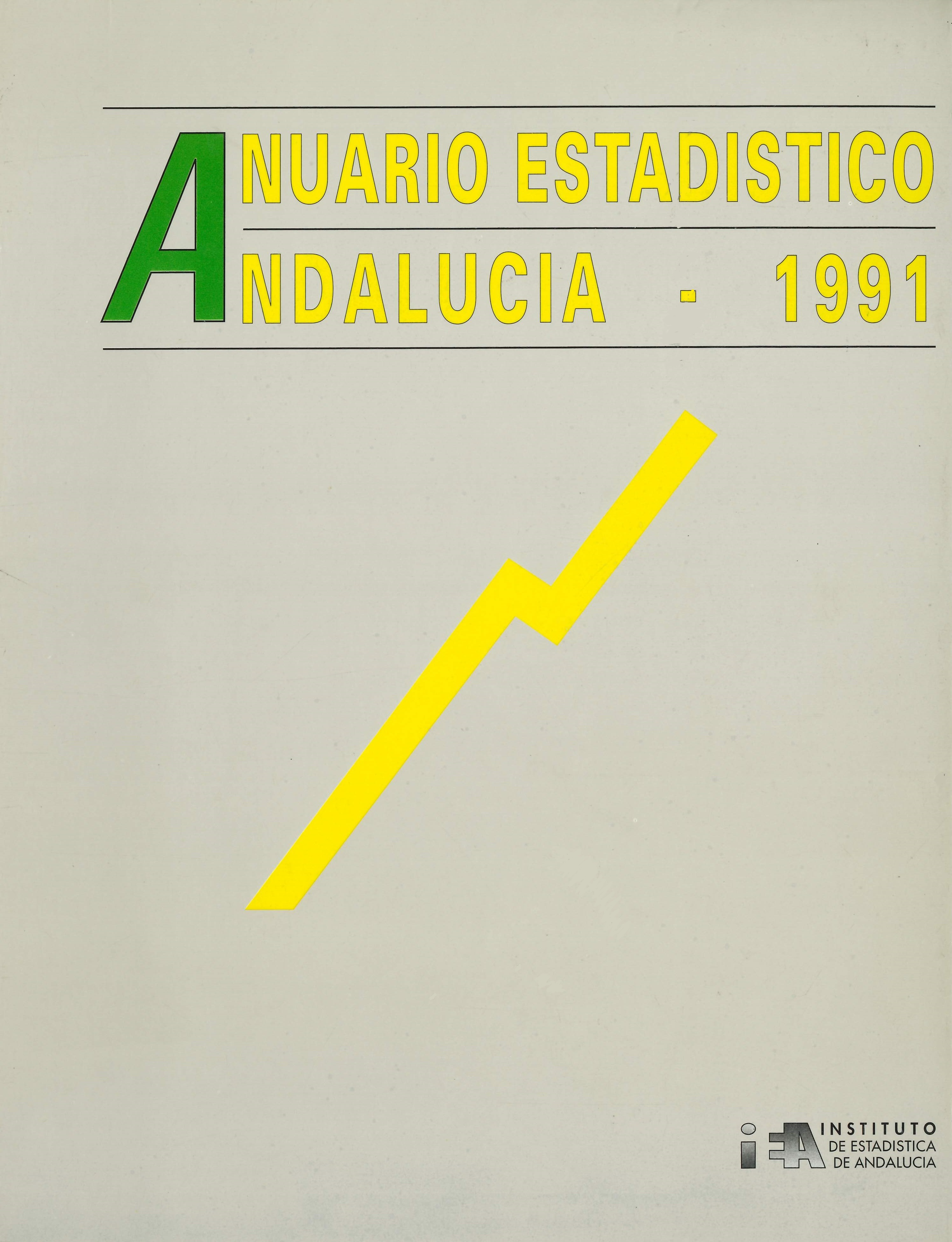 Imagen representativa de la publicación Anuario estadístico de Andalucía 1991