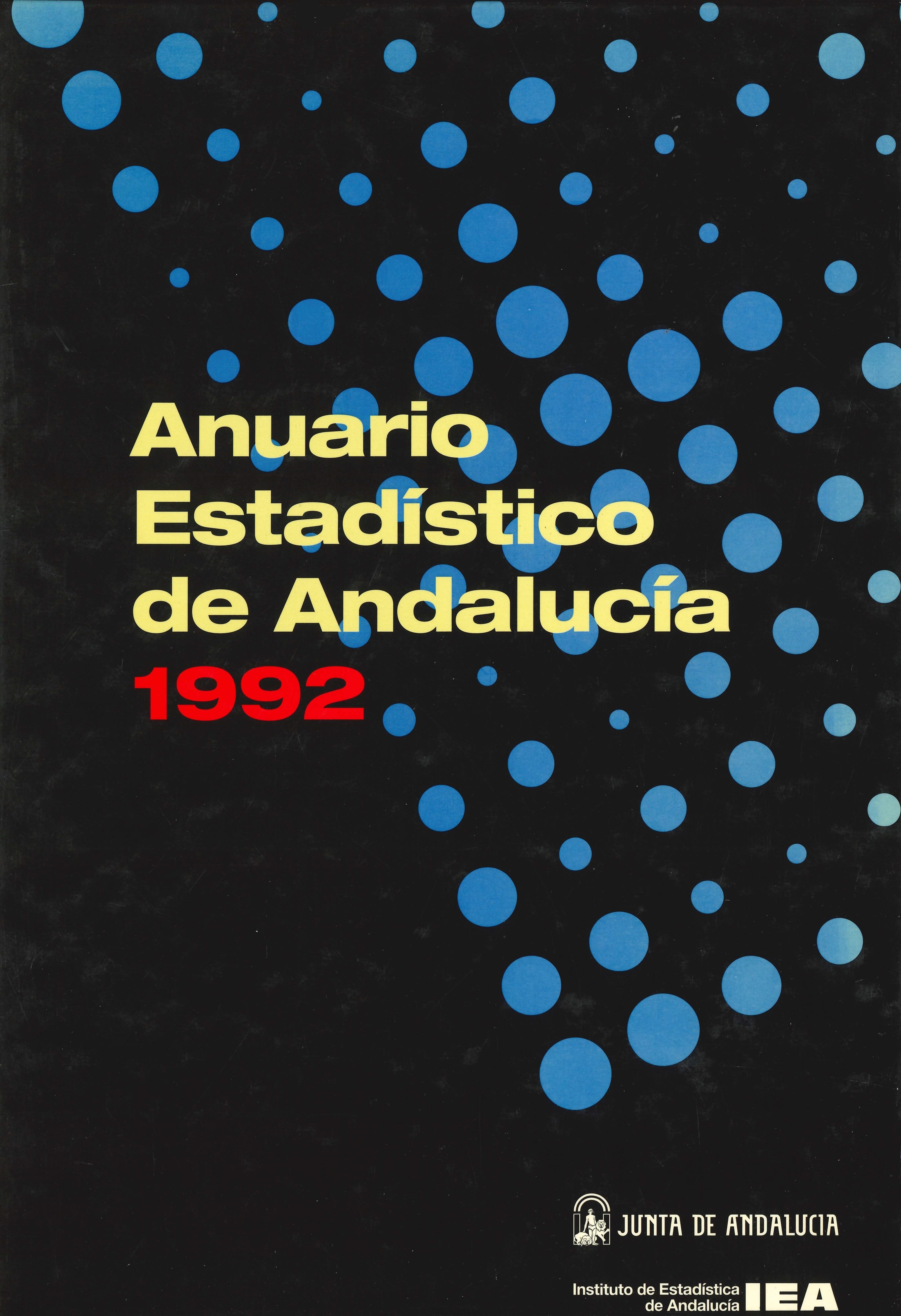 Imagen representativa de la publicación Anuario estadístico de Andalucía 1992