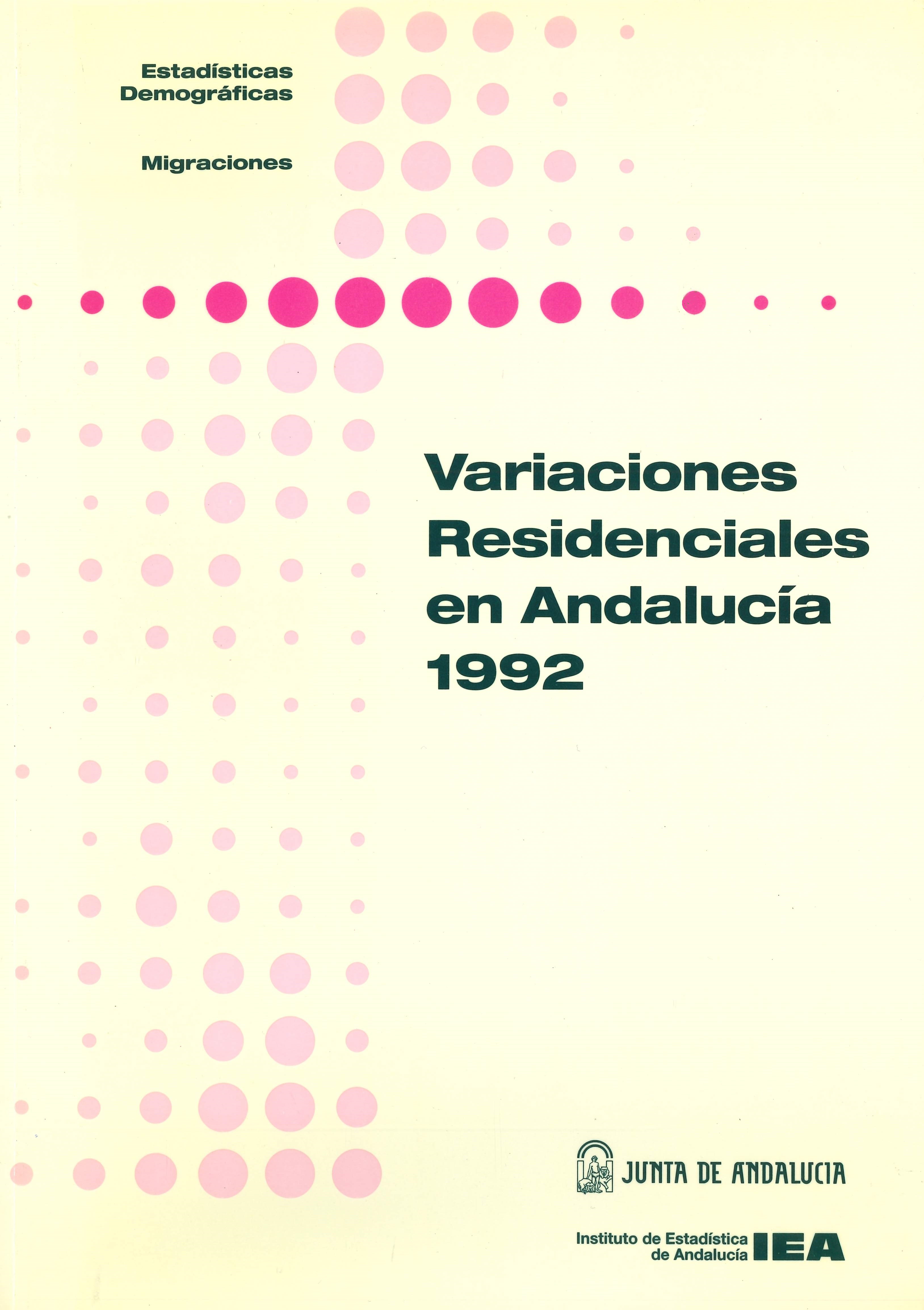 Imagen representativa de Variaciones residenciales en Andalucía 1992