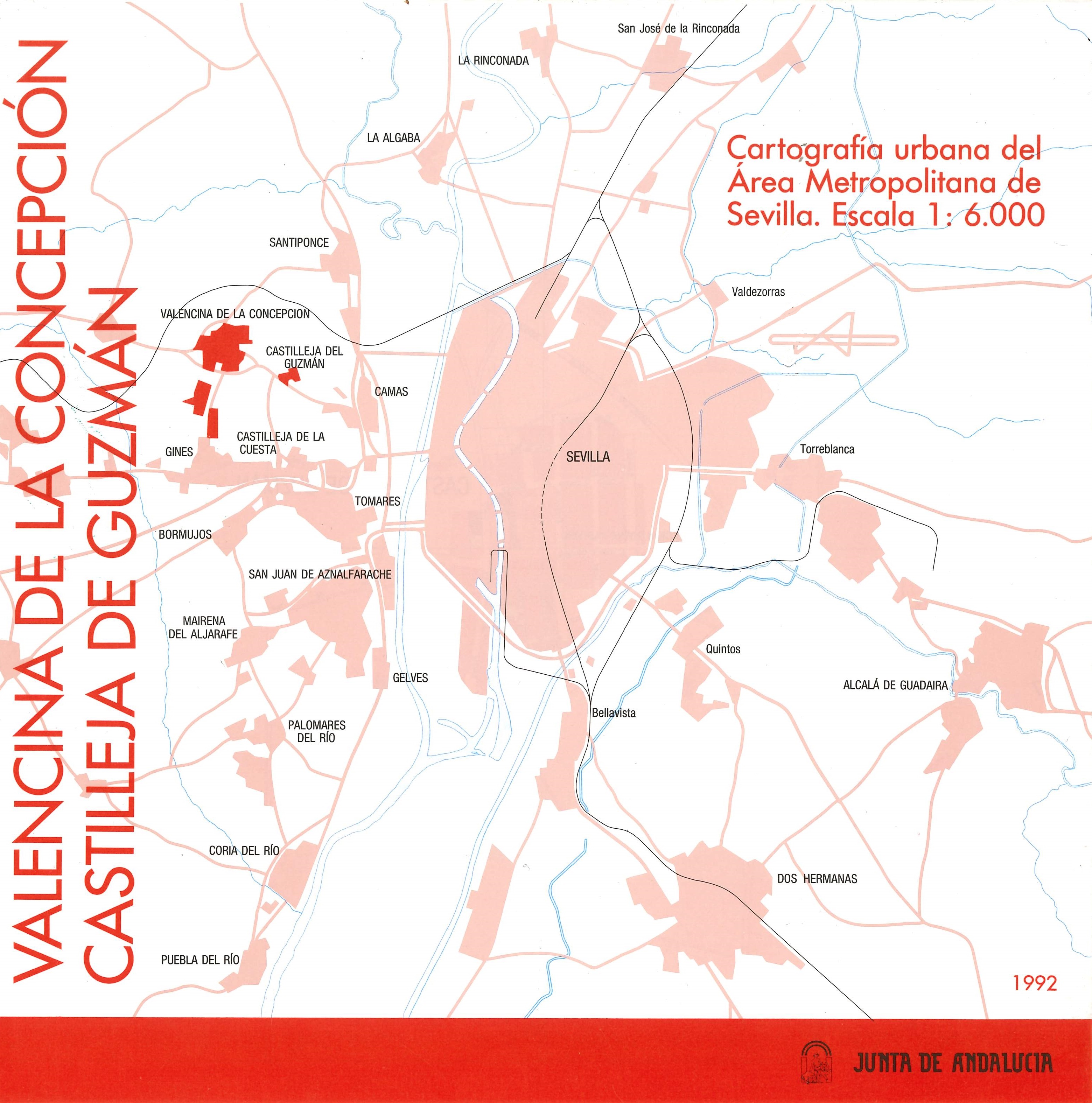 Imagen representativa del mapa Valencina de la Concepción, Castilleja de Guzmán [1:6.000]