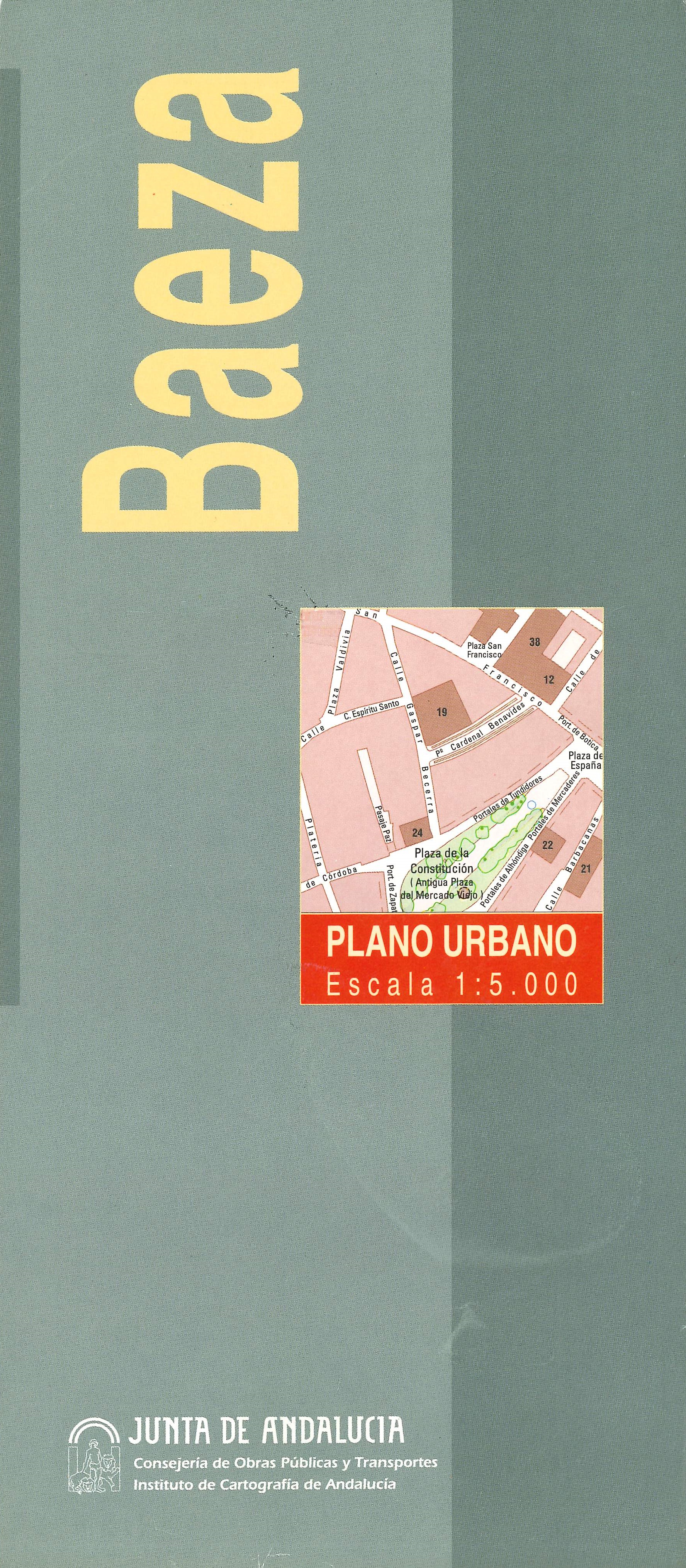 Imagen representativa del mapa Baeza: plano urbano, escala 1:5.000_1995