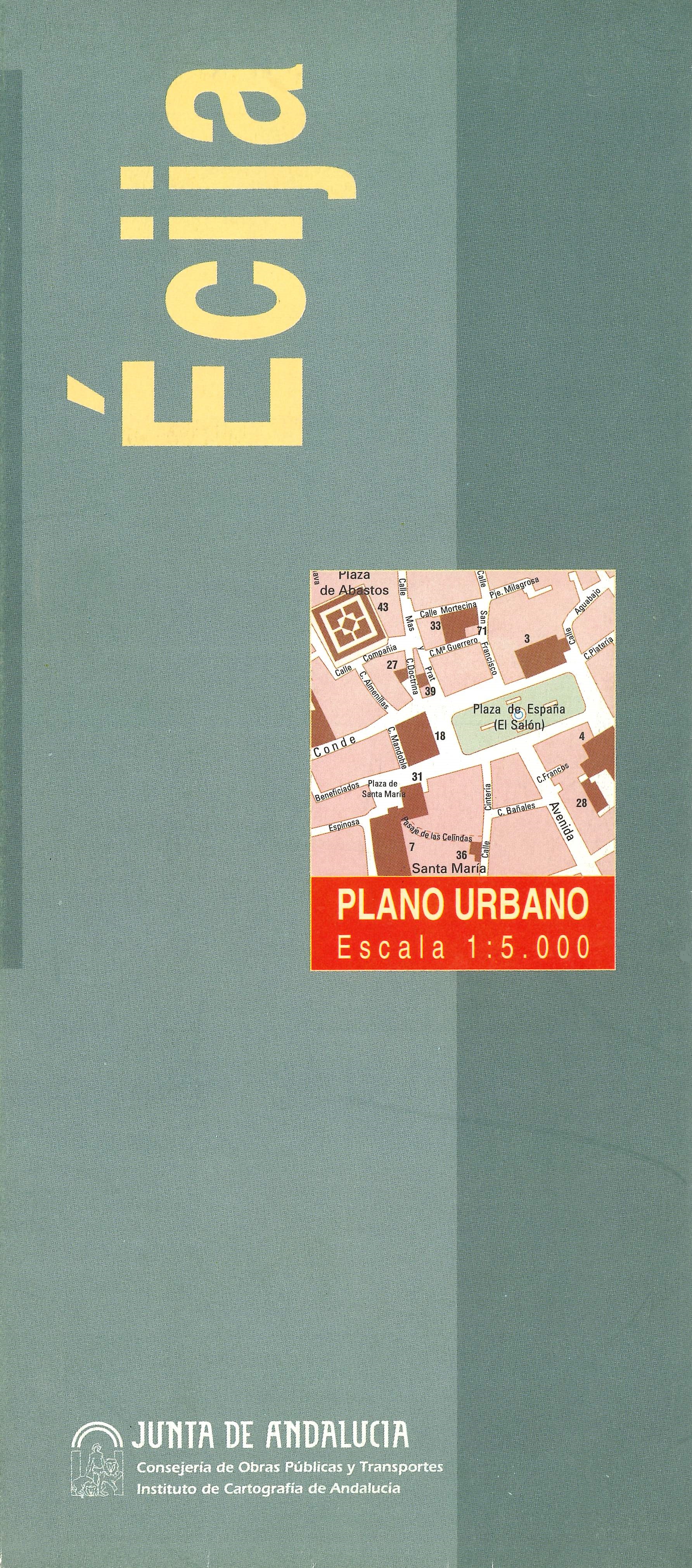 Imagen representativa del mapa Écija: plano urbano, escala 1:5.000_1995