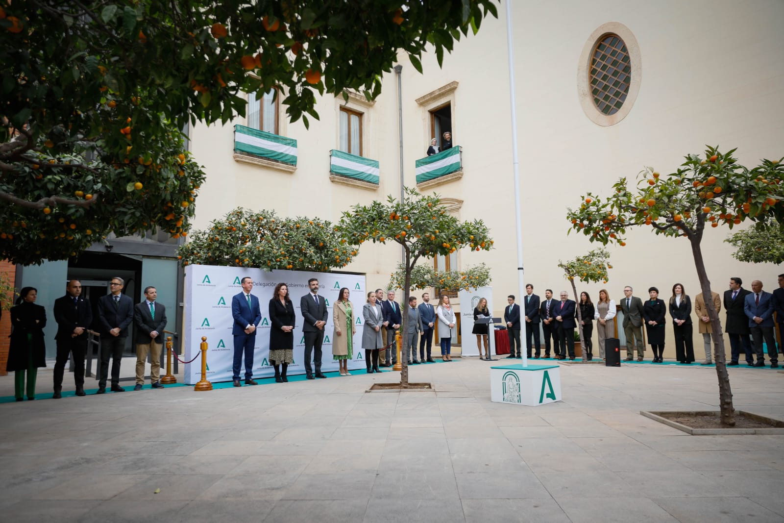 Imagen de la celebración del Día de la Bandera en Almería