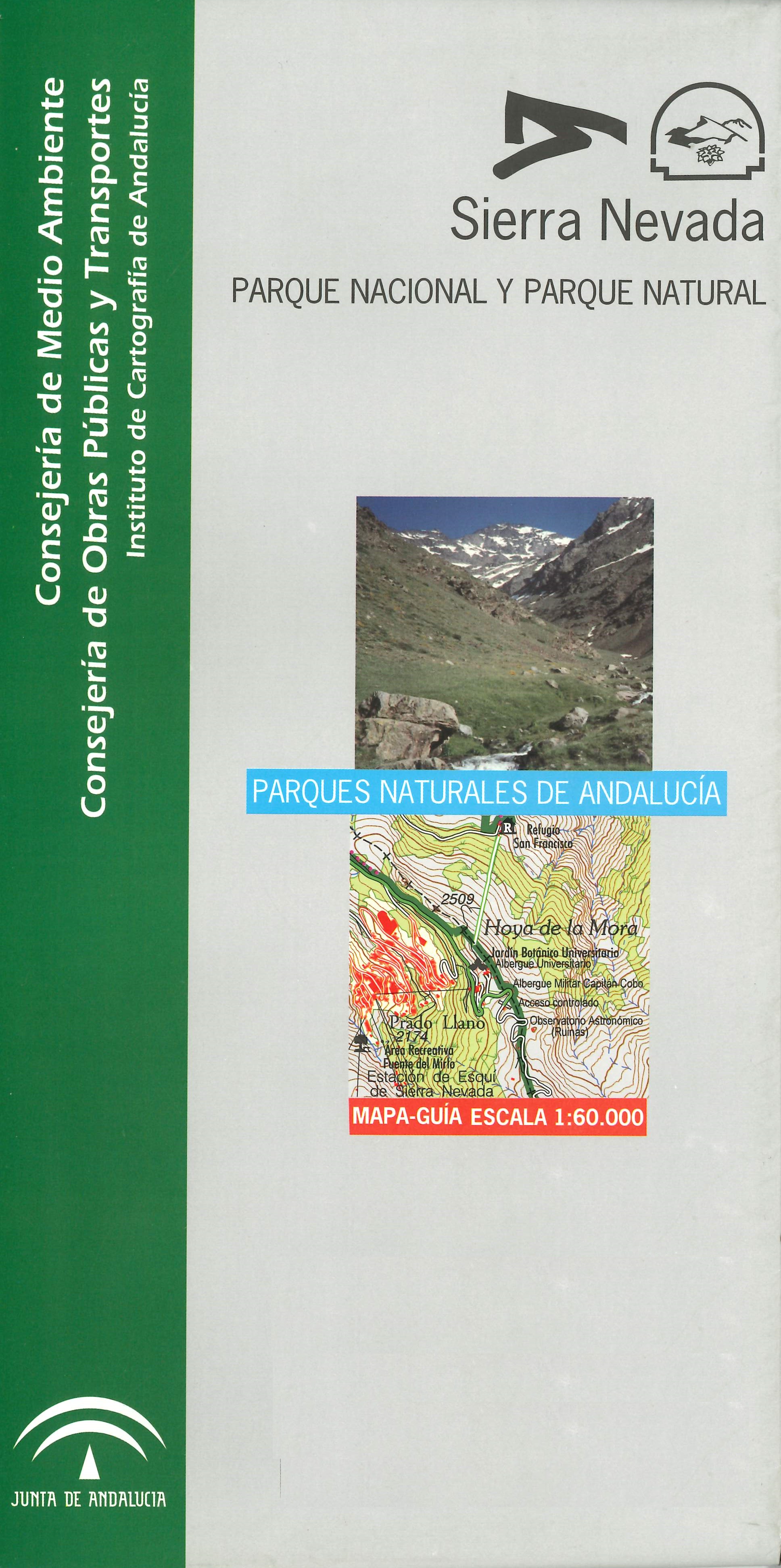 Imagen representativa del mapa Sierra Nevada Parque Nacional y Parque Natural: mapa-guía, escala 1:60.000