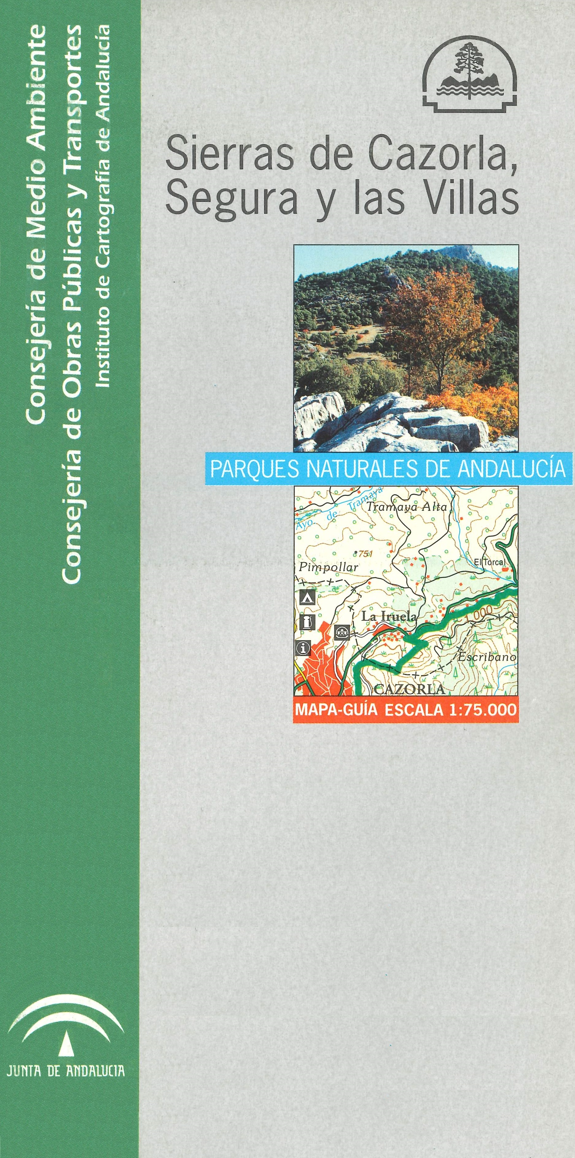 Imagen representativa del mapa Sierras de Cazorla, Segura y Las Villas: mapa-guía, escala 1:75.000_2000