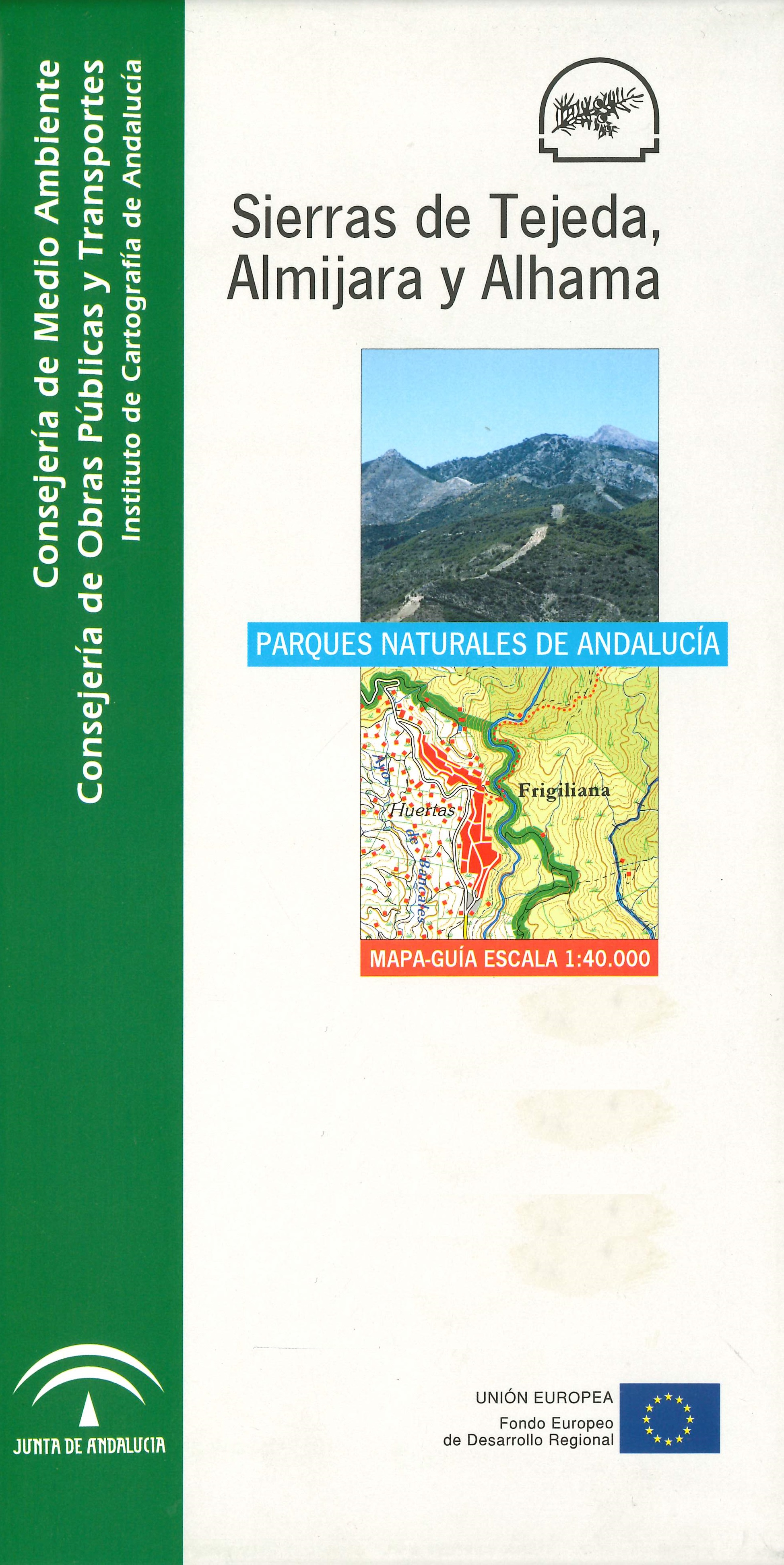 Imagen representativa del mapa Sierras de Tejeda, Almijara y Alhama: mapa-guía, escala 1:40.000_2004