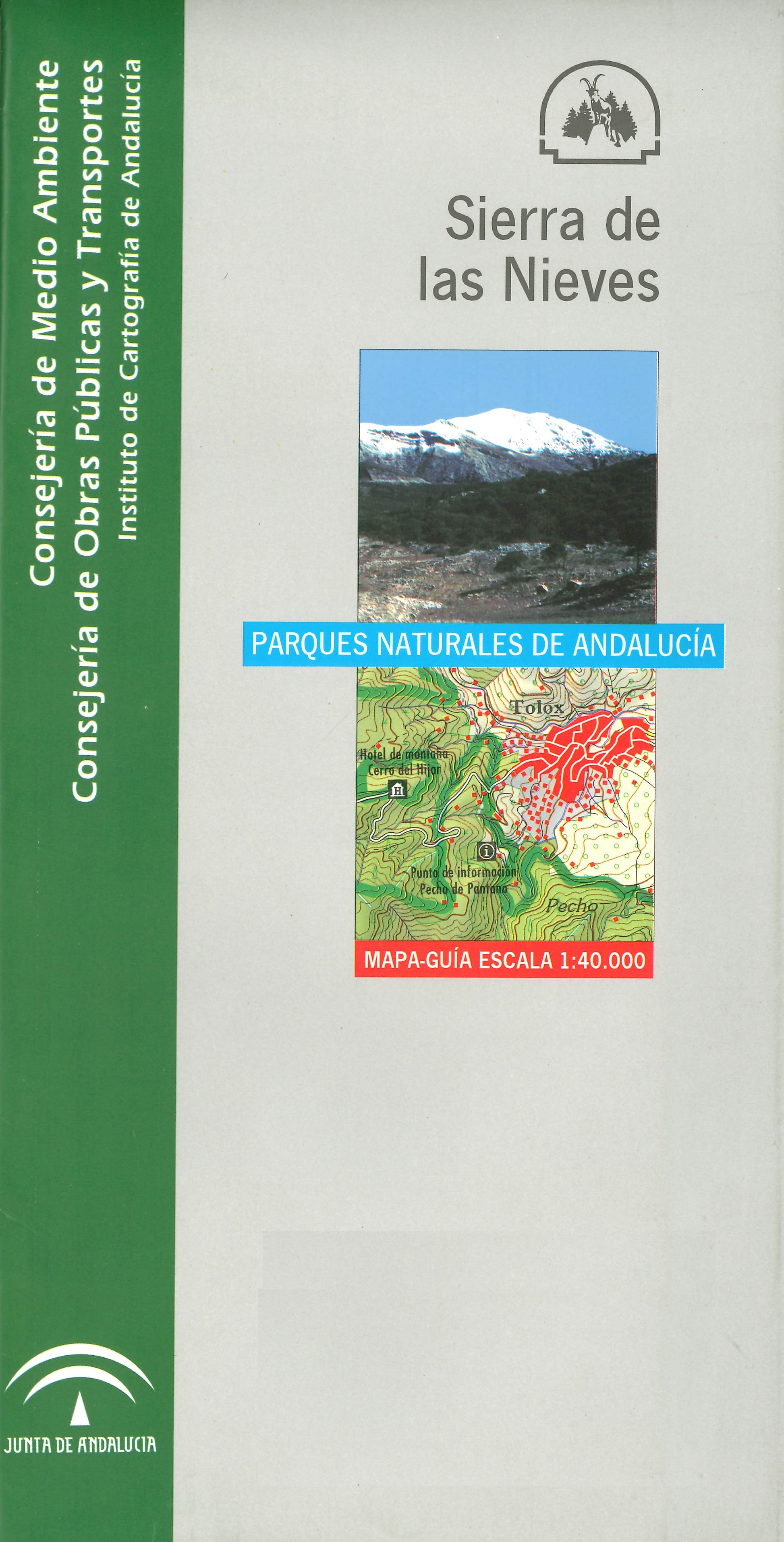 Imagen representativa del mapa Sierra de las Nieves: mapa-guía, escala 1:40.000_2004