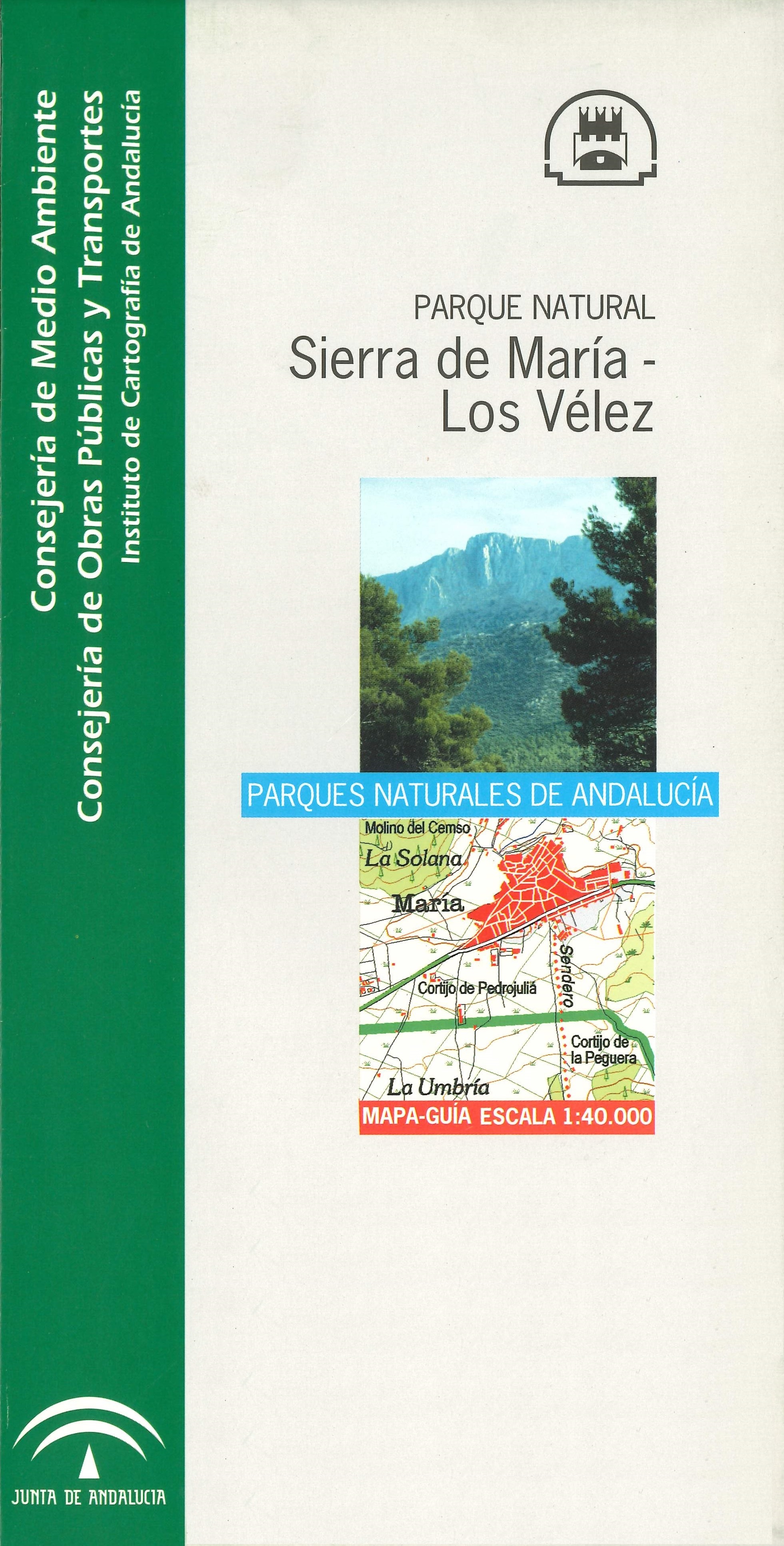 Imagen representativa del mapa Sierra de María-Los Vélez: mapa-guía, escala 1:40.000_2004