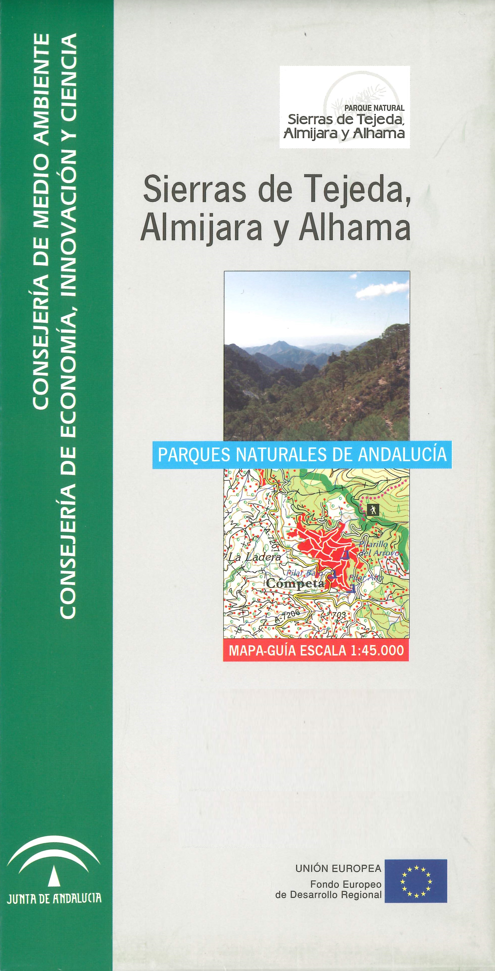 Imagen representativa del mapa Sierras de Tejeda, Almijara y Alhama: mapa-guía, escala 1:45.000_2011