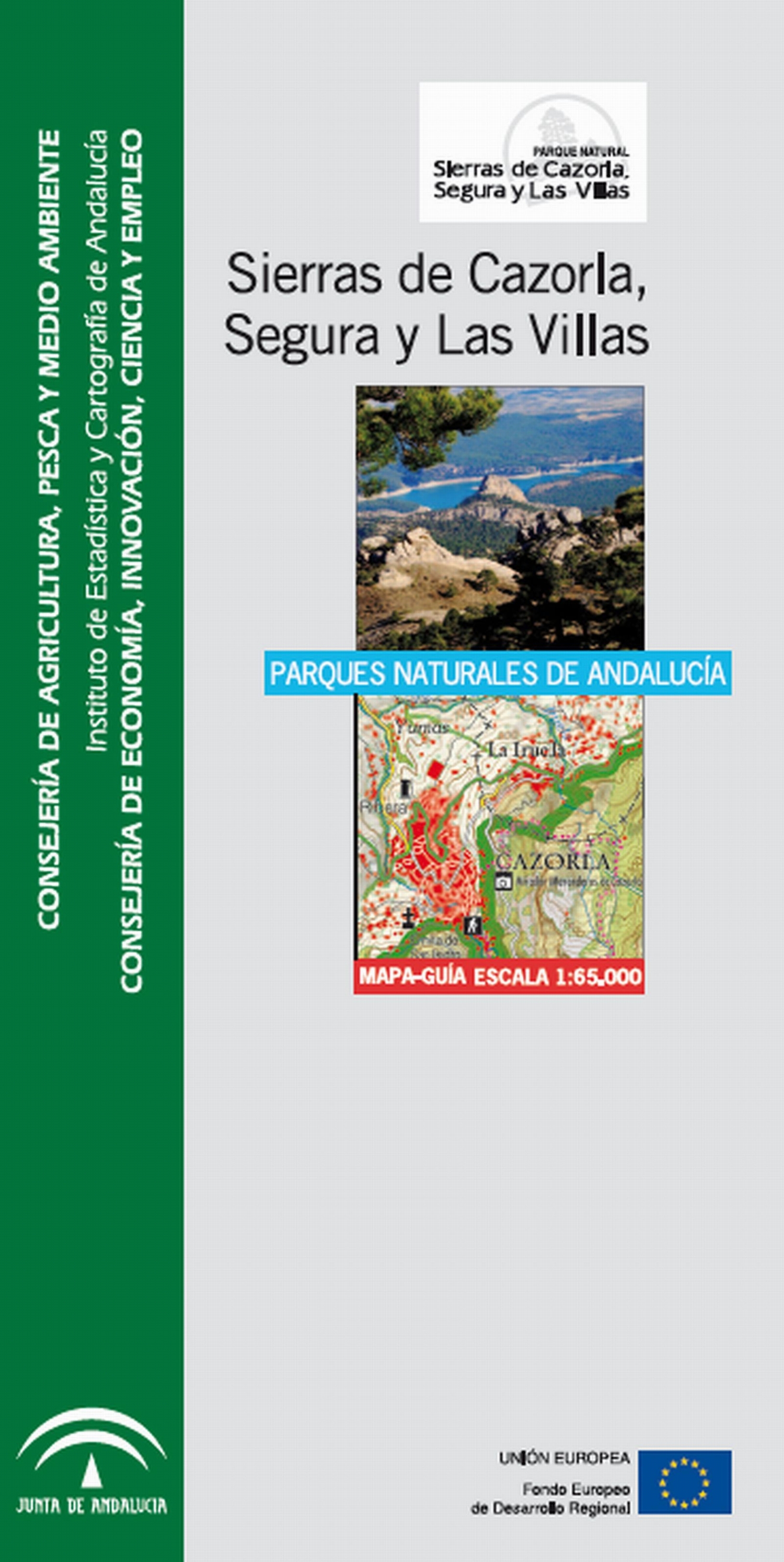 Imagen representativa del mapa Sierras de Cazorla, Segura y Las Villas: mapa-guía, escala 1:65.000_2012