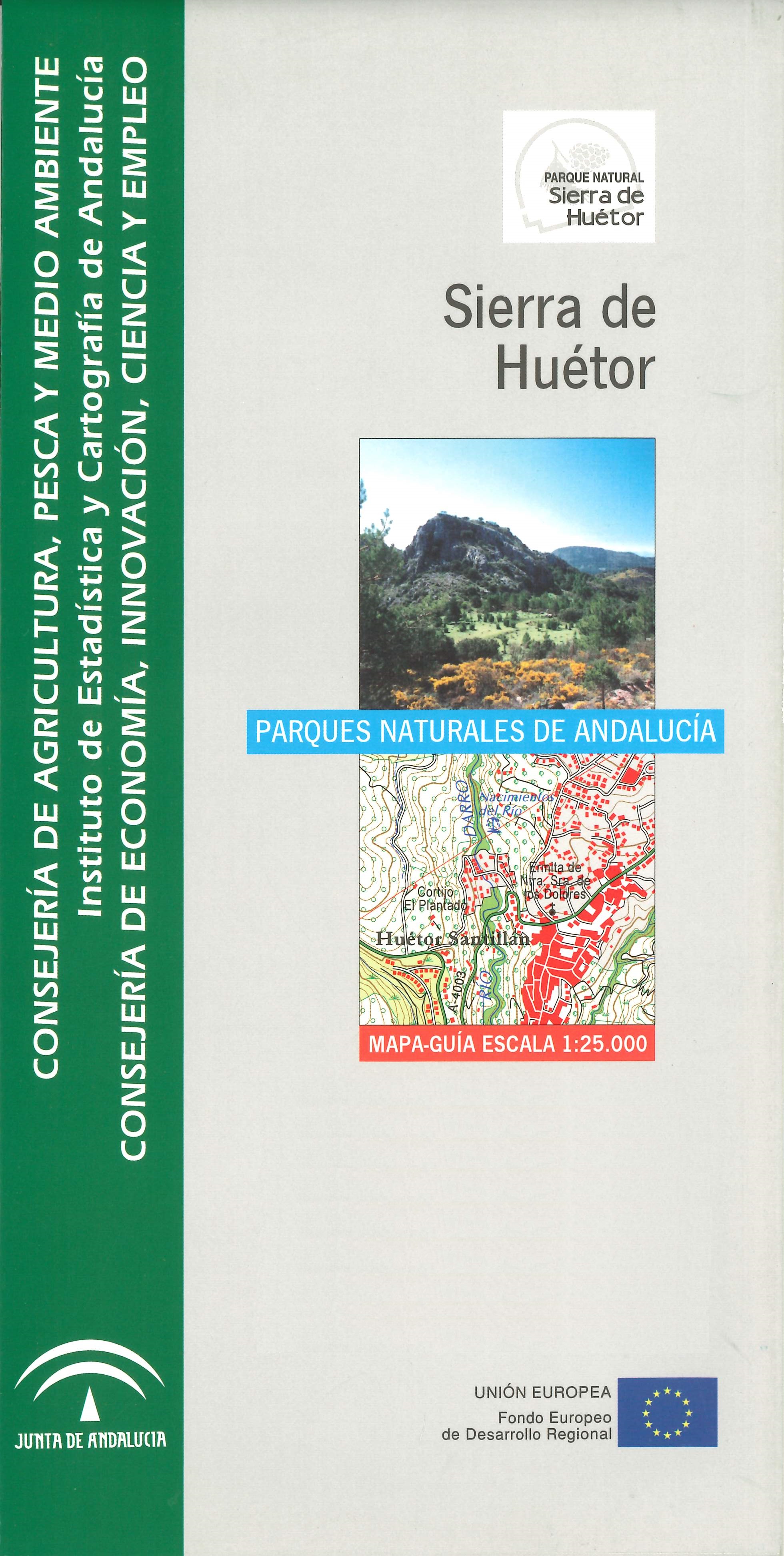 Imagen representativa del mapa Sierra de Huétor: mapa-guía, escala 1:25.000_2012