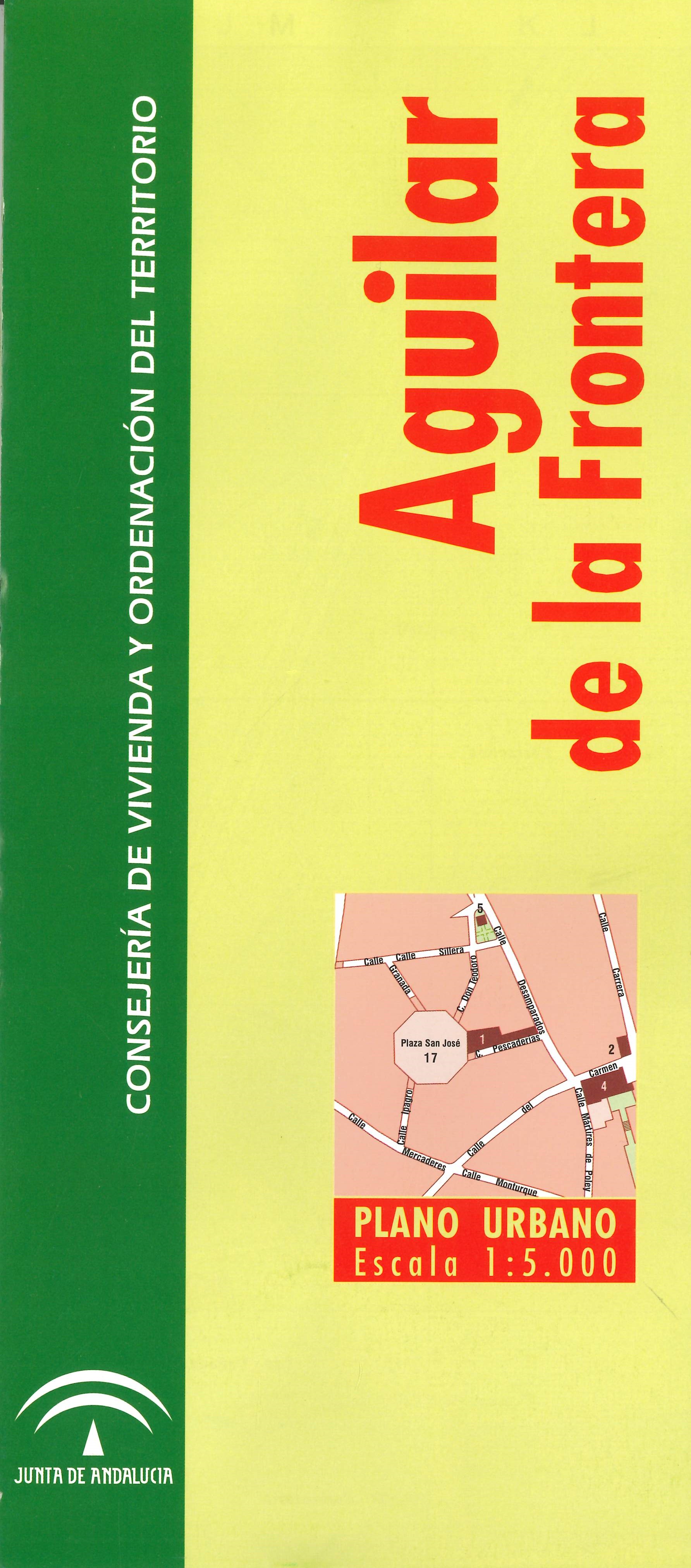 Imagen representativa del mapa Aguilar de la Frontera: plano urbano, escala 1:5.000_2009