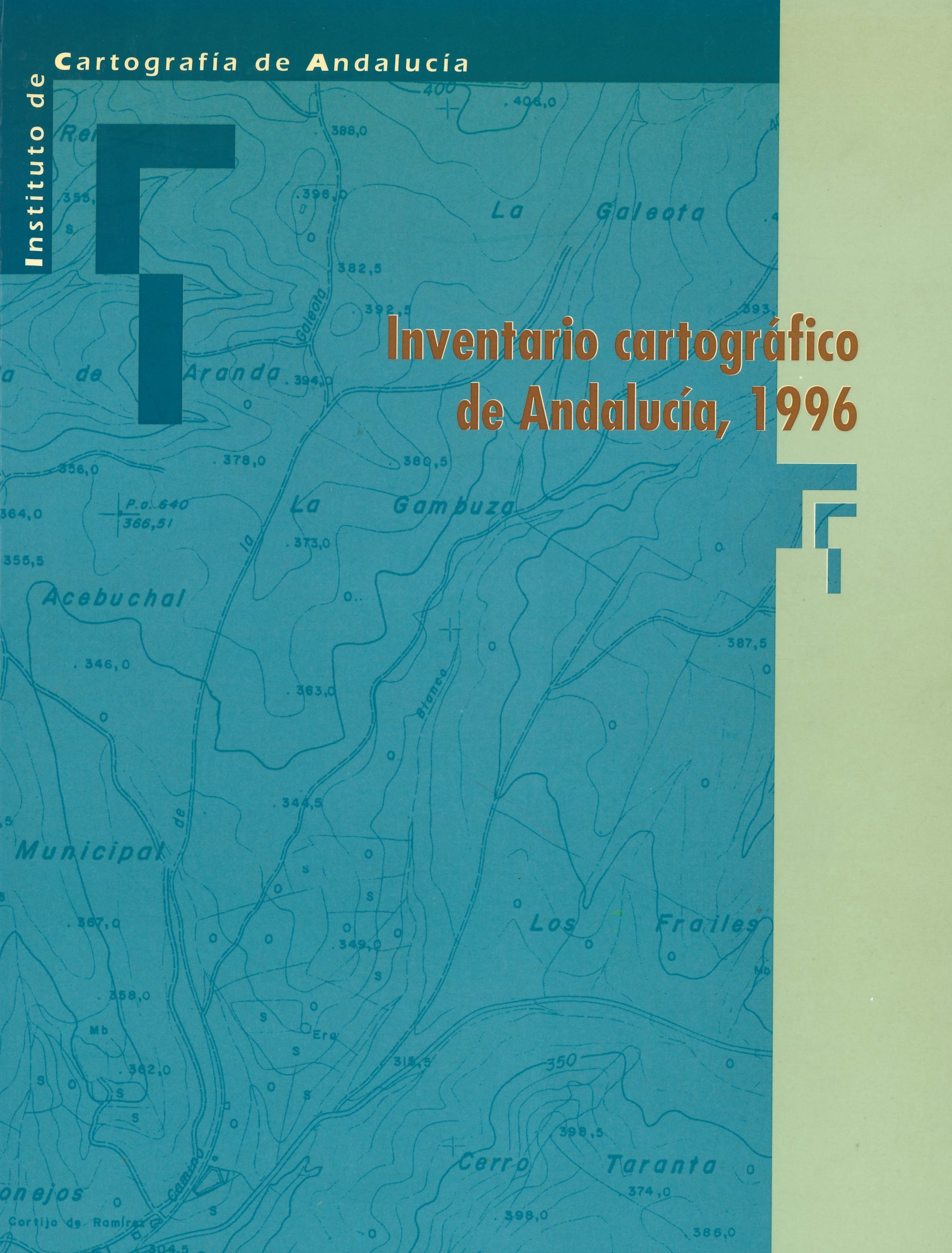 Imagen representativa de la publicación Inventario cartográfico de Andalucía 1996