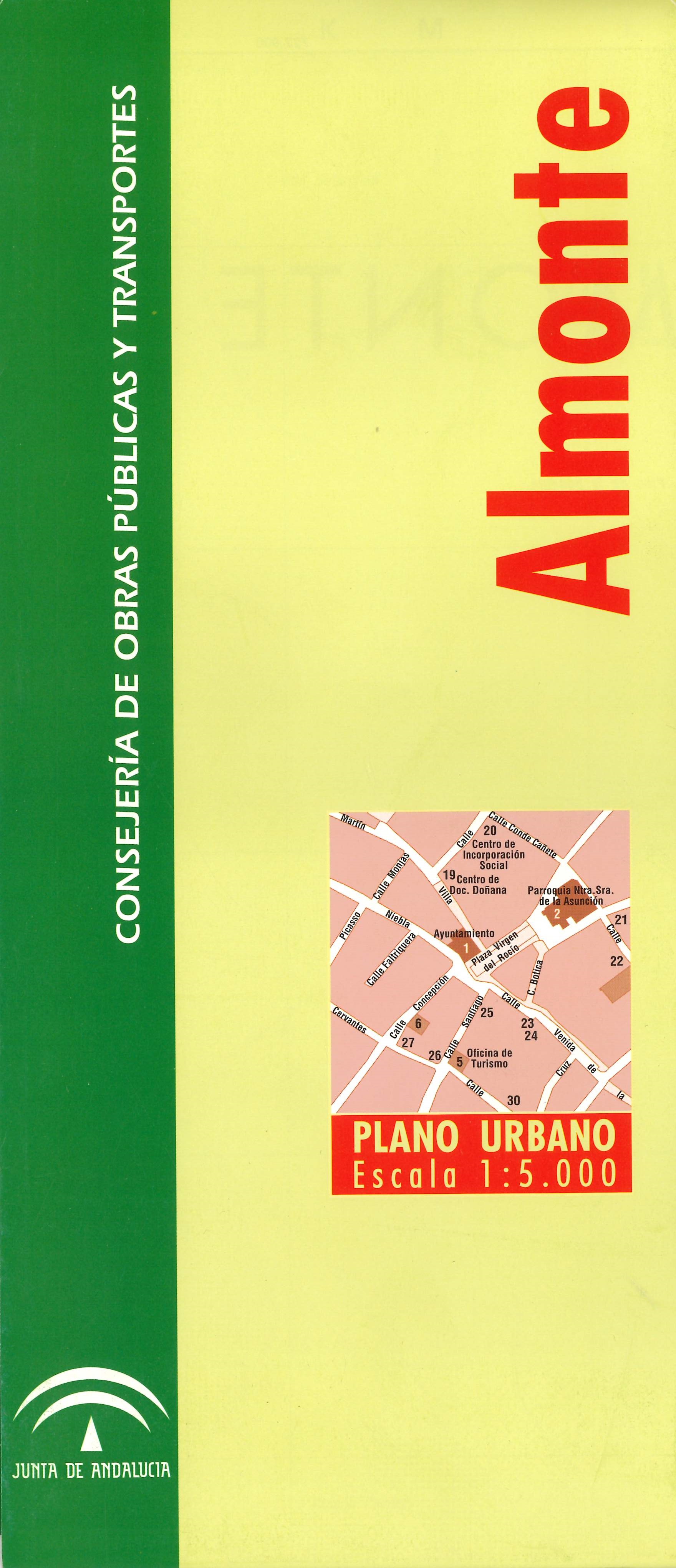 Imagen representativa del mapa Almonte: plano urbano, escala 1:5.000_2007