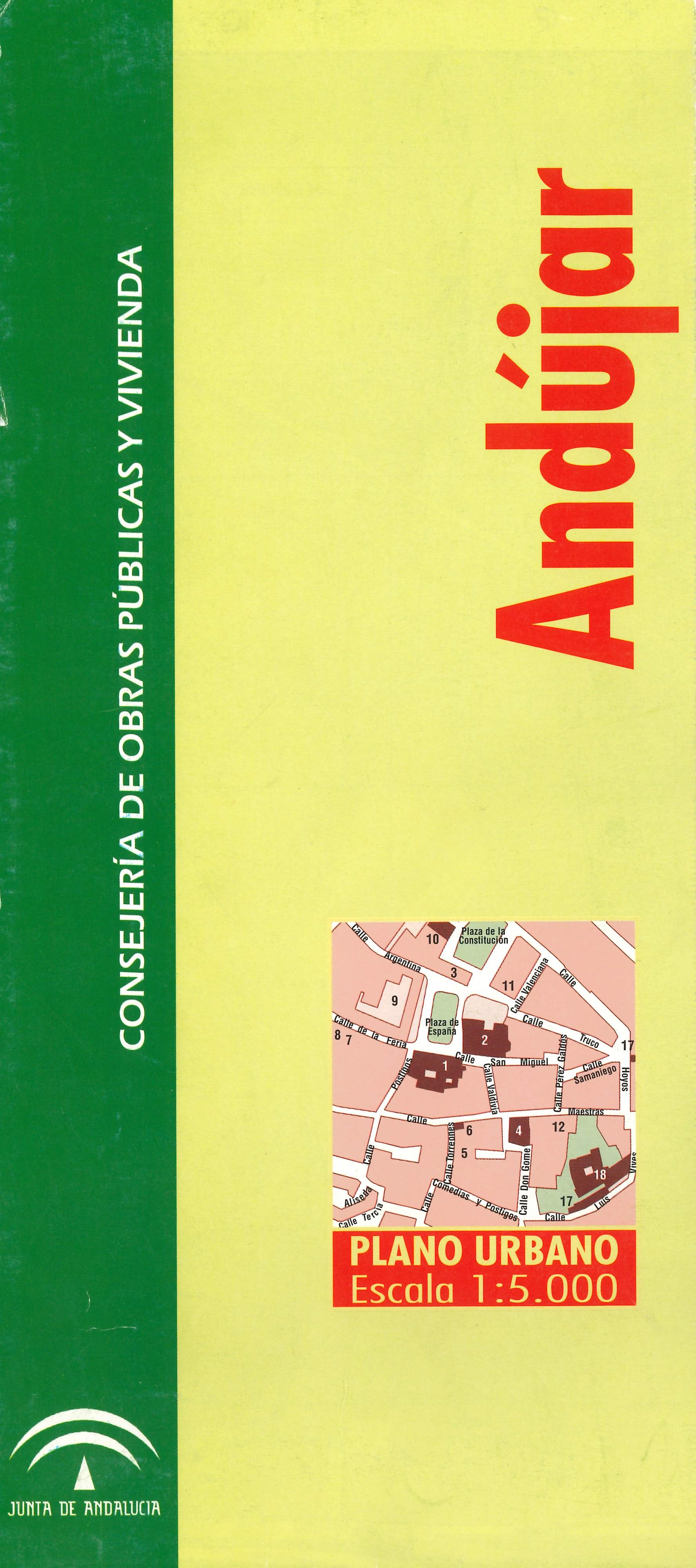 Imagen representativa del mapa Andújar: plano urbano, escala 1:5.000_2010