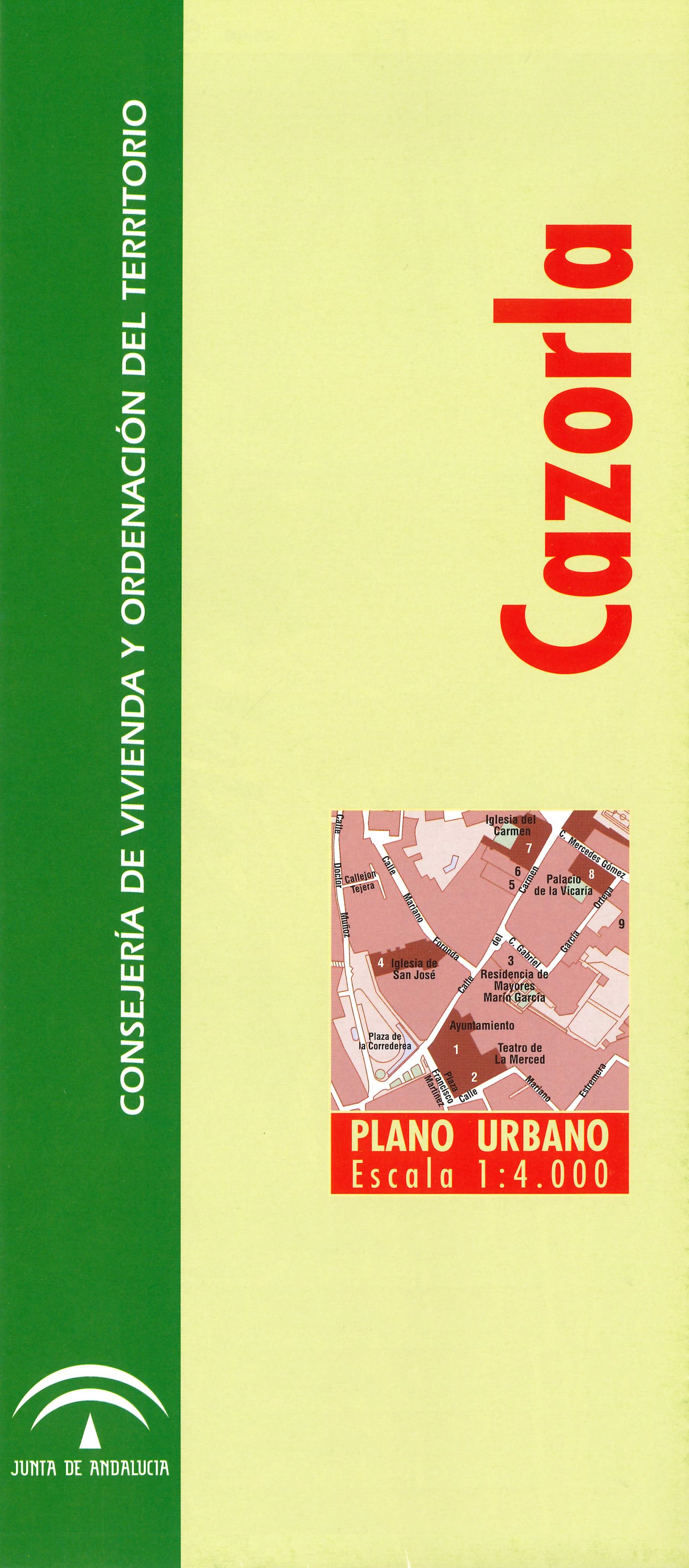 Imagen representativa del mapa Cazorla: plano urbano, escala 1:4.000_2008