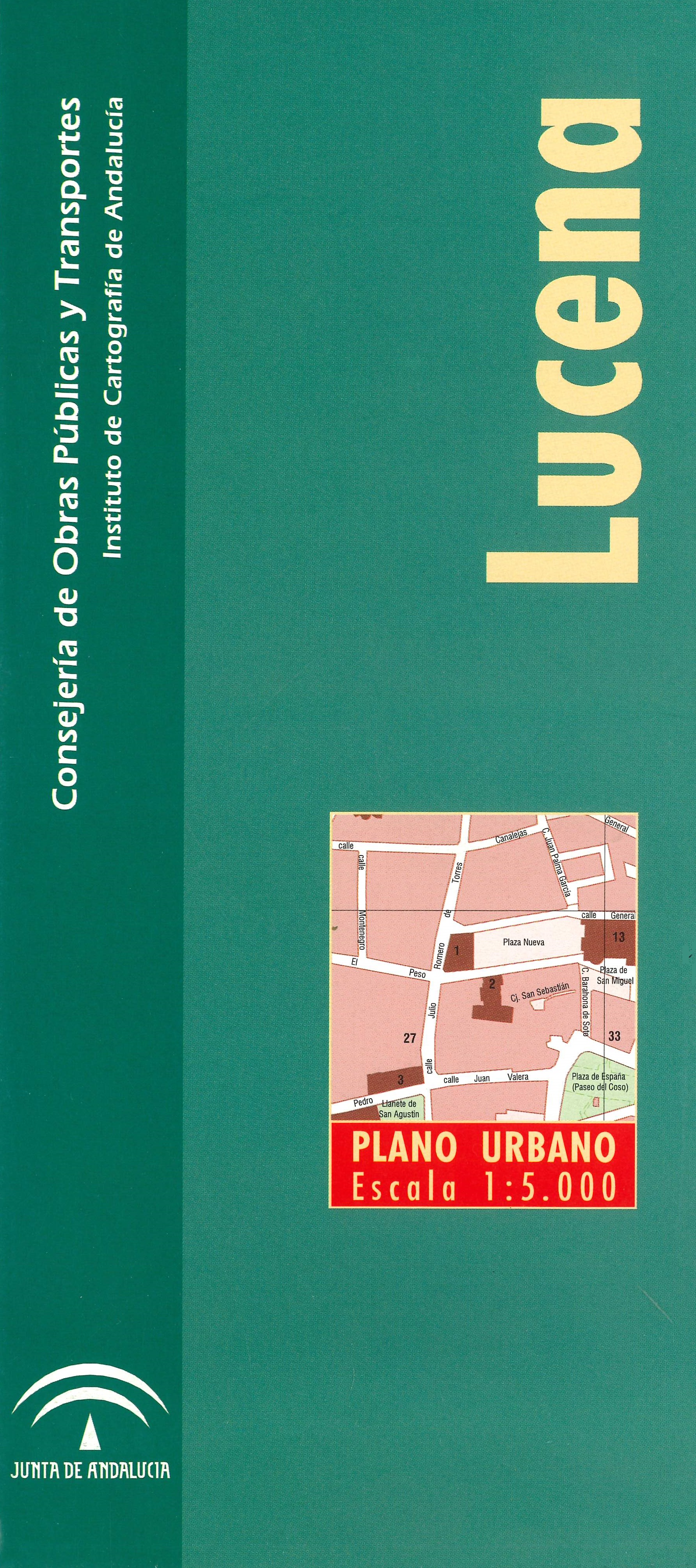 Imagen representativa del mapa Lucena: plano urbano, escala 1:5.000_2002